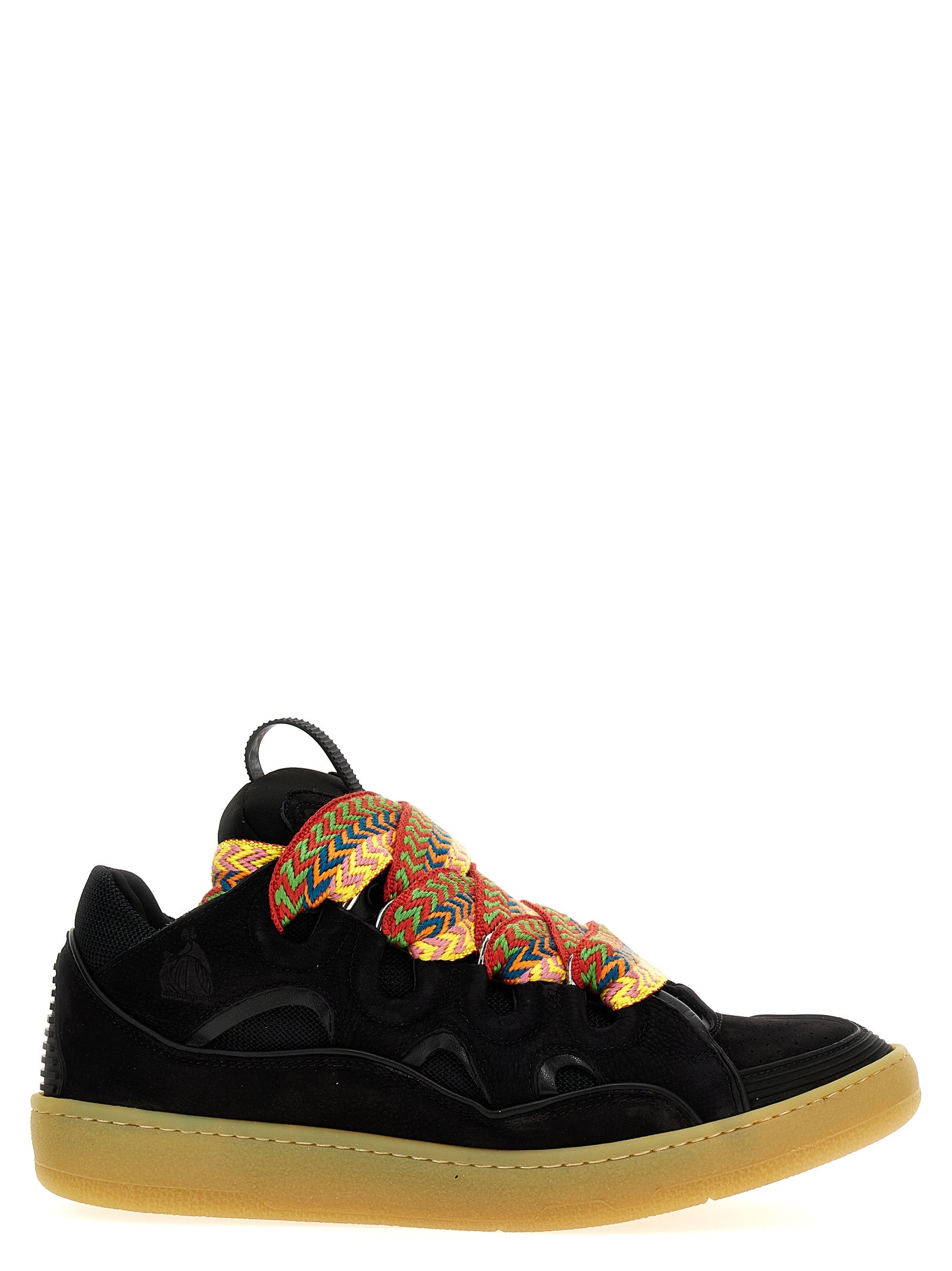 Lanvin Black Calfskin Chunky Sneakers Curated Luxury Accessories by Orvyn