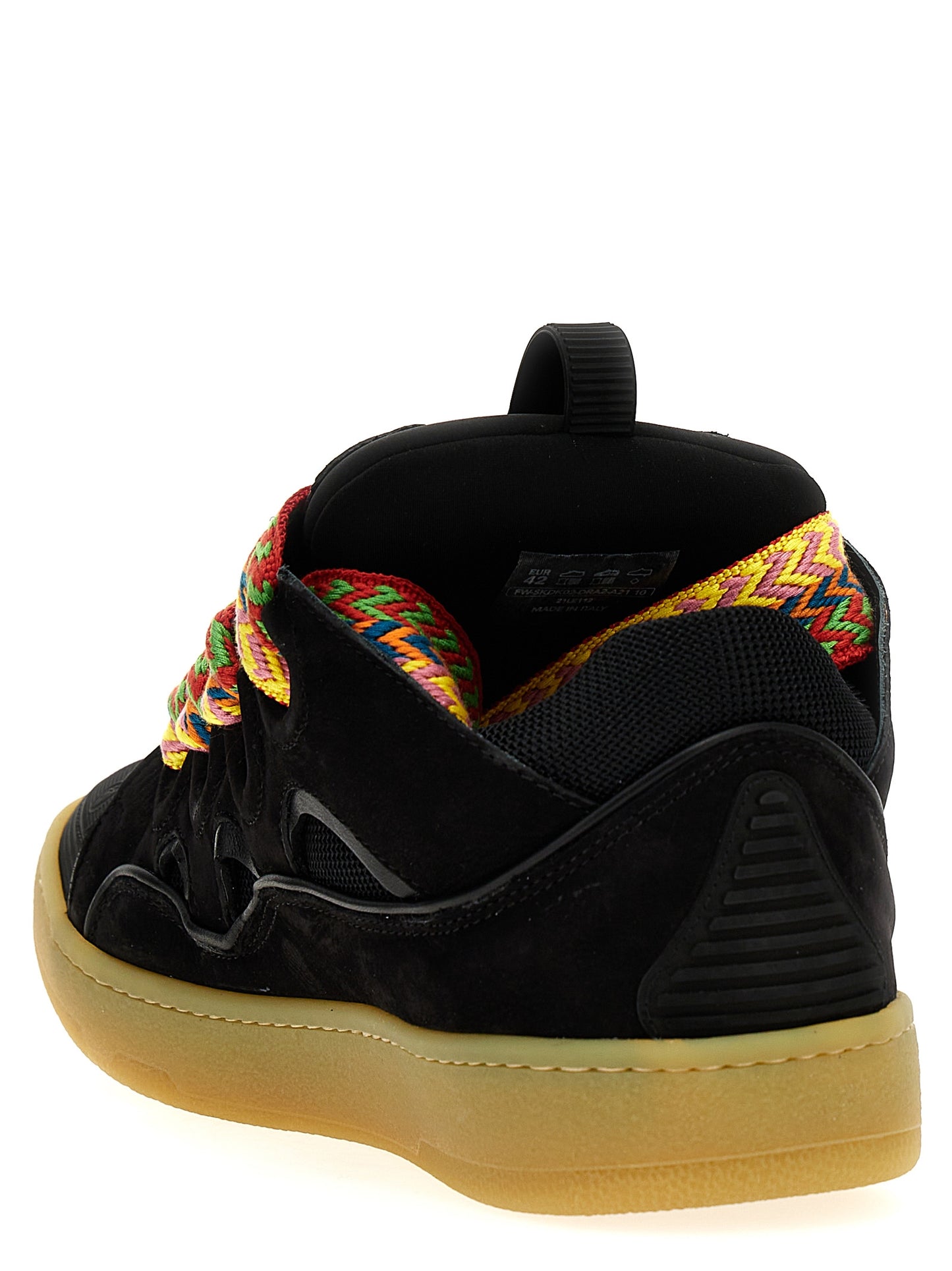 Lanvin Black Calfskin Chunky Sneakers Curated Luxury Accessories by Orvyn