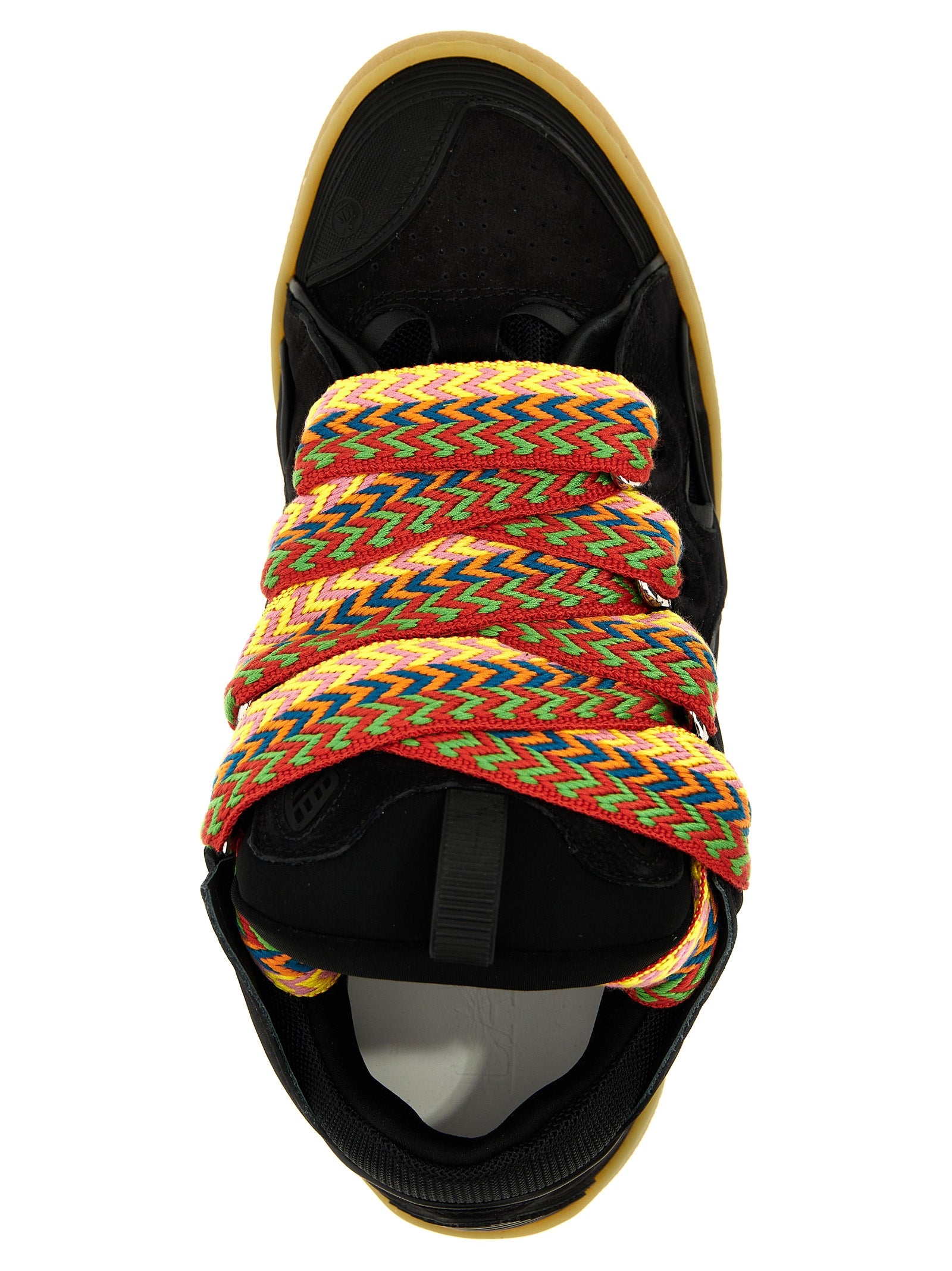 Lanvin Black Calfskin Chunky Sneakers Curated Luxury Accessories by Orvyn