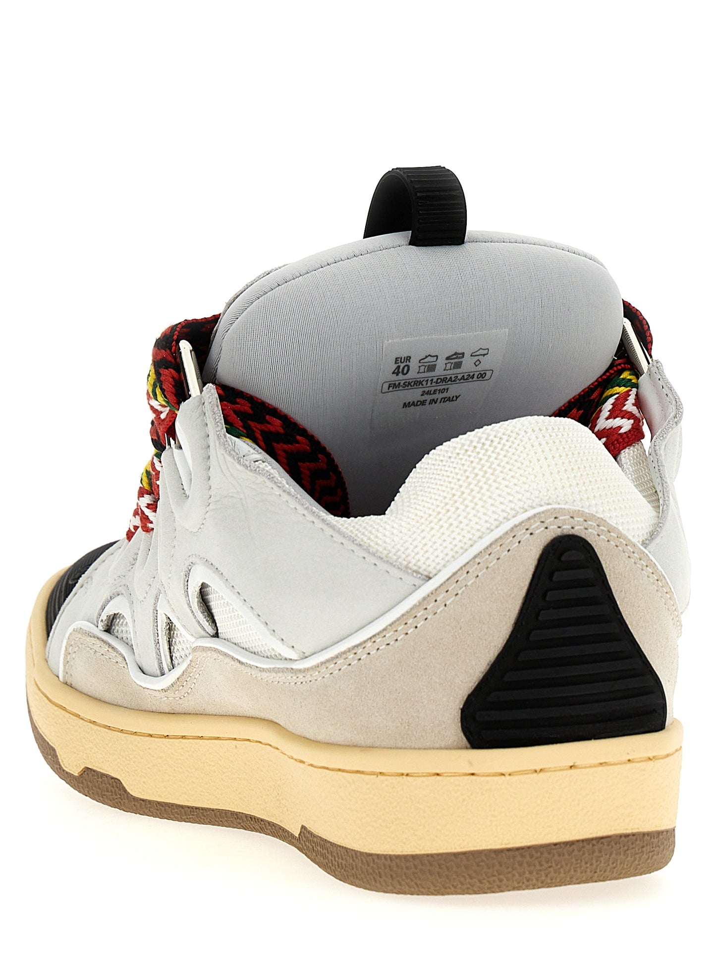 Lanvin Gray Calfskin Chunky Sneakers Curated Luxury Accessories by Orvyn