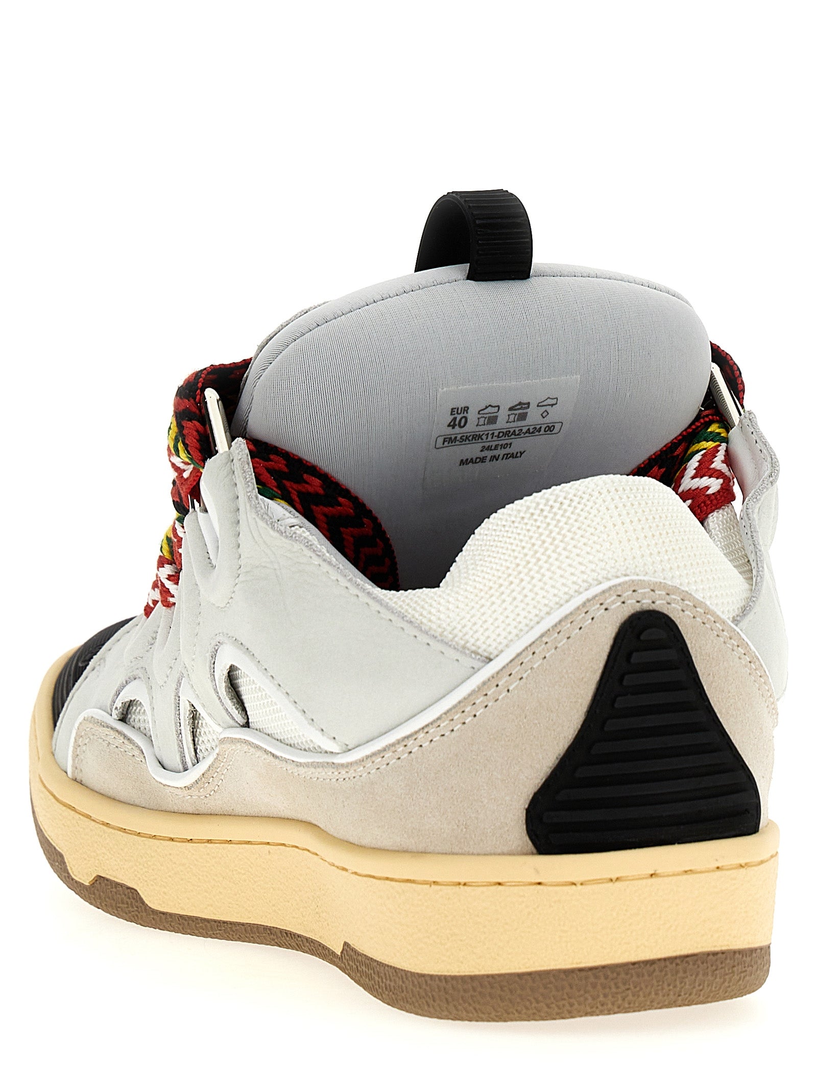 Lanvin Gray Calfskin Chunky Sneakers Curated Luxury Accessories by Orvyn