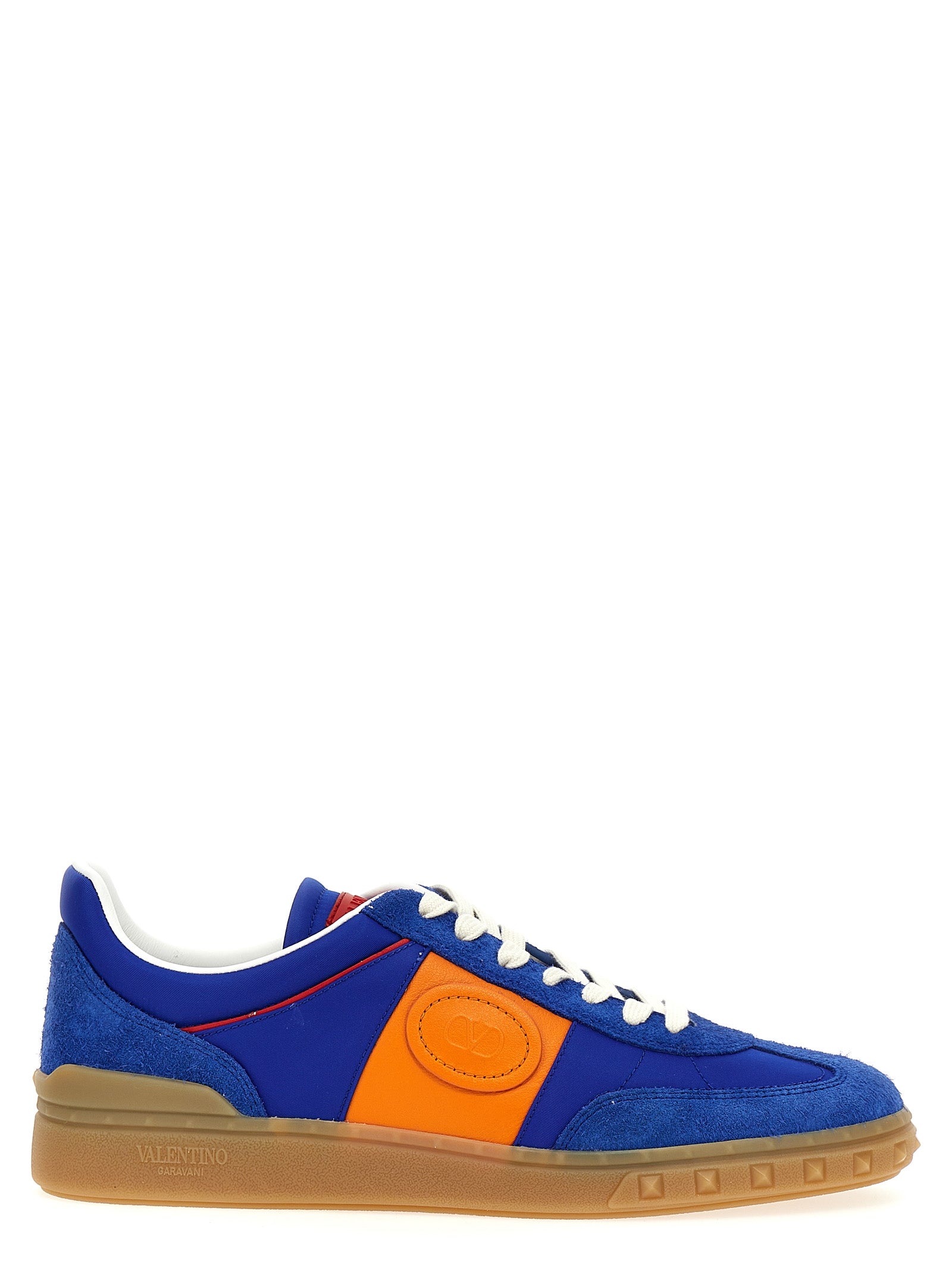 Valentino Garavani Blue Bovine Leather Low Top Sneakers Curated Luxury Accessories by Orvyn
