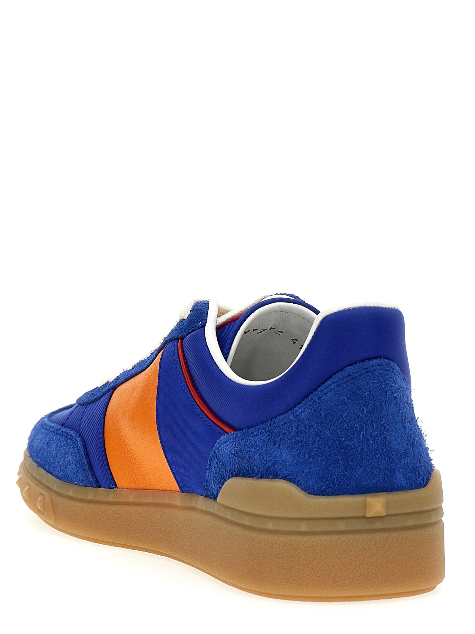Valentino Garavani Blue Bovine Leather Low Top Sneakers Curated Luxury Accessories by Orvyn