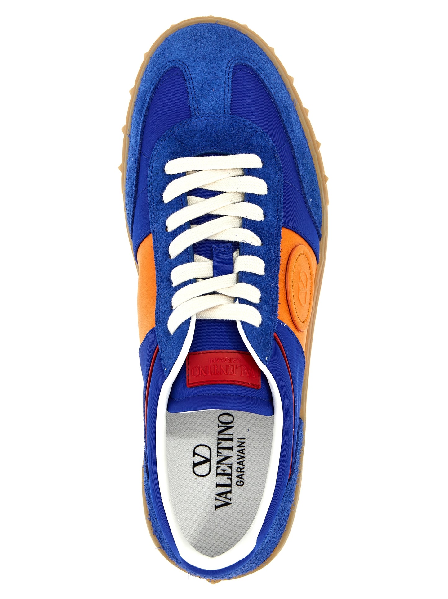 Valentino Garavani Blue Bovine Leather Low Top Sneakers Curated Luxury Accessories by Orvyn
