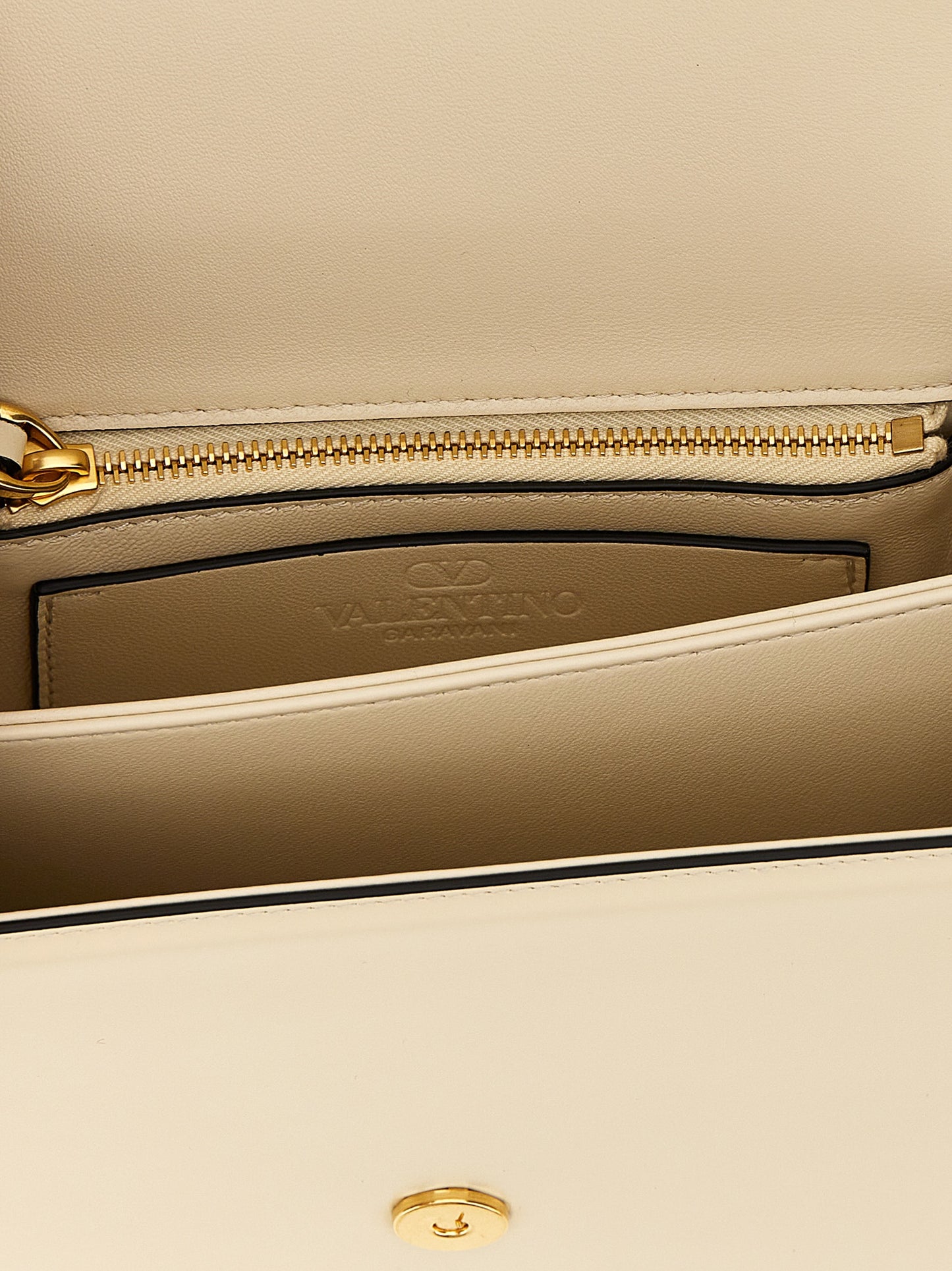 Valentino Garavani White Calfskin Shoulder Bag Curated Luxury Accessories by Orvyn