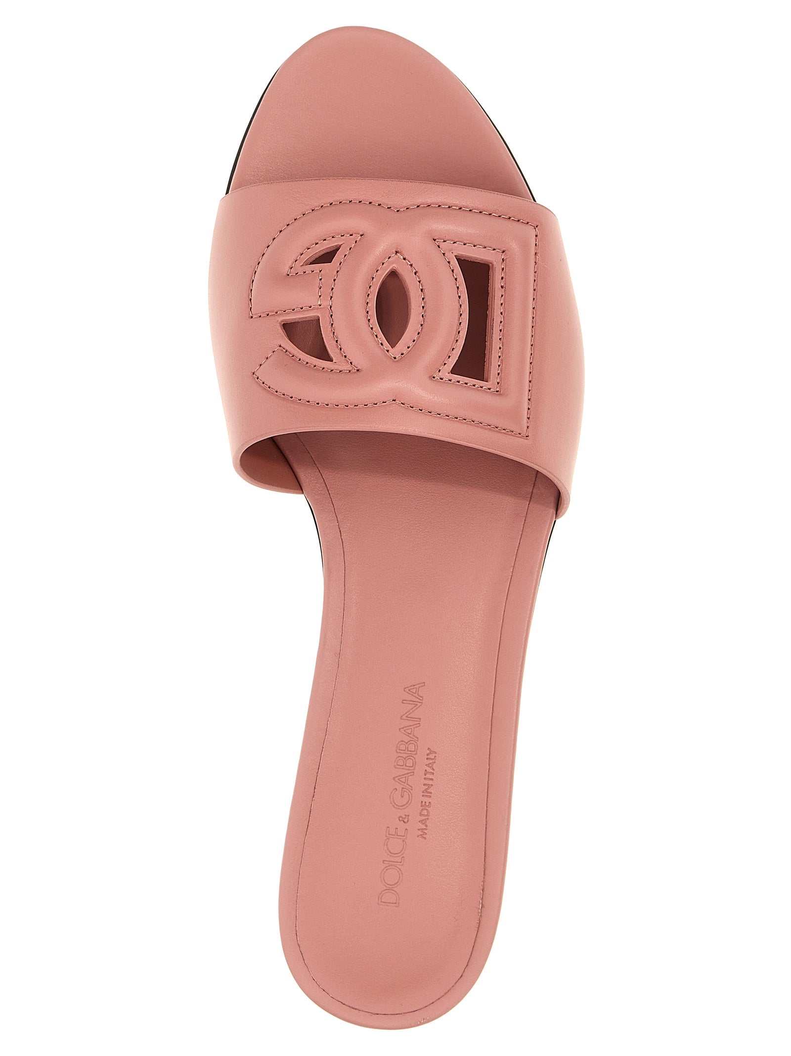 Dolce & Gabbana Multicolor Calfskin Slides Curated Luxury Accessories by Orvyn