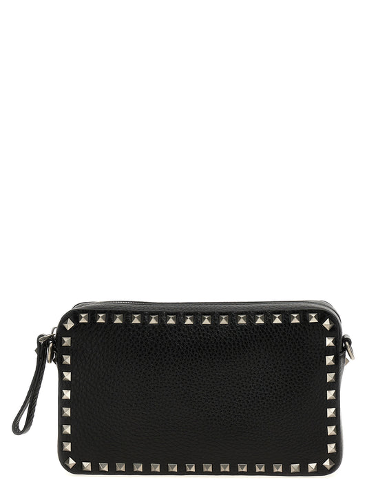 Valentino Garavani Black Calfskin Crossbody Bag Curated Luxury Accessories by Orvyn