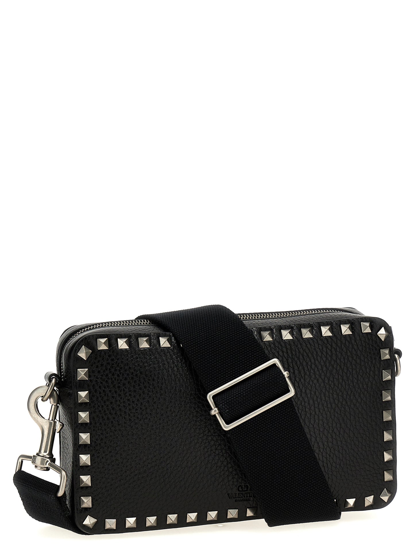 Valentino Garavani Black Calfskin Crossbody Bag Curated Luxury Accessories by Orvyn
