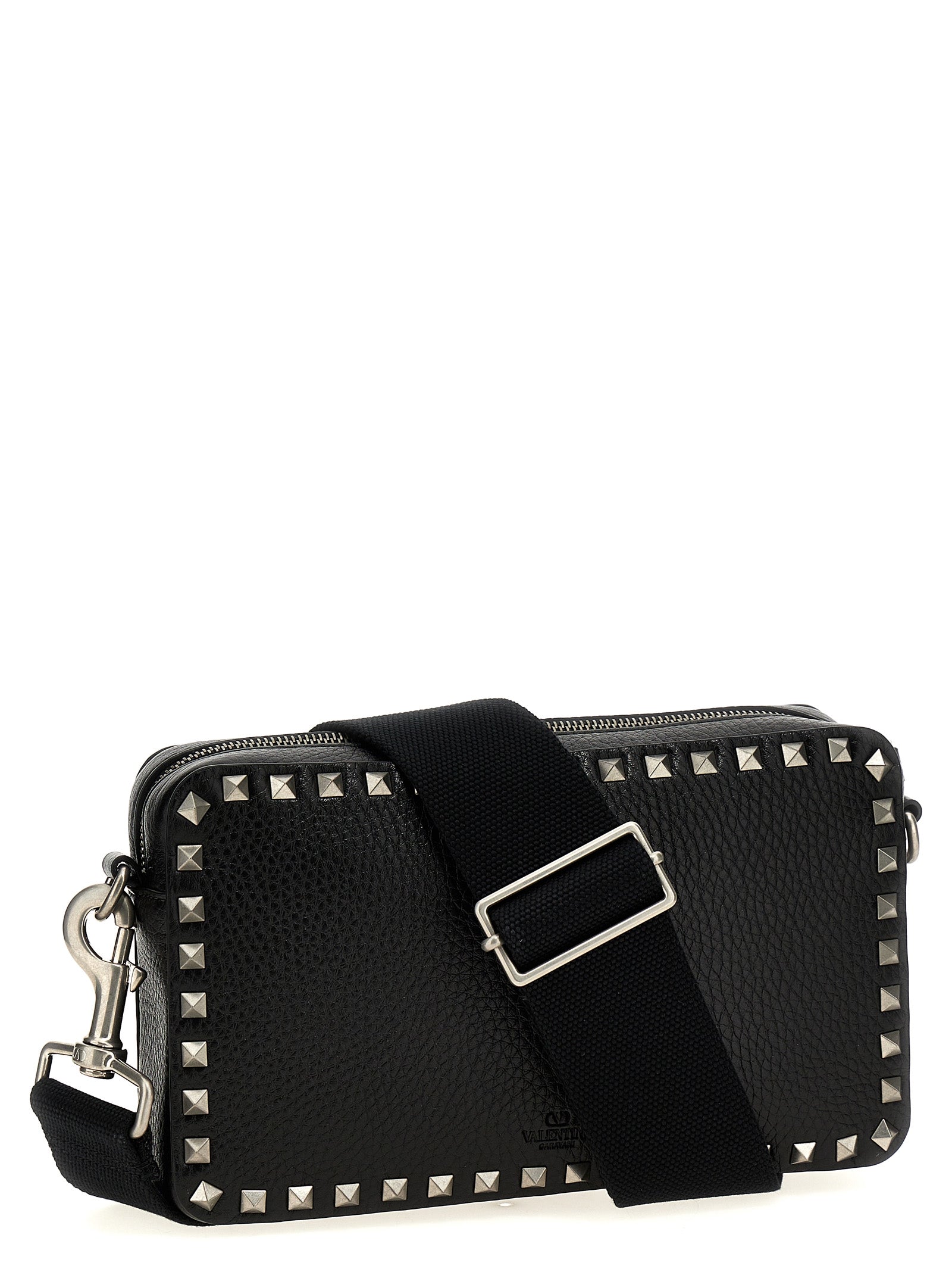 Valentino Garavani Black Calfskin Crossbody Bag Curated Luxury Accessories by Orvyn