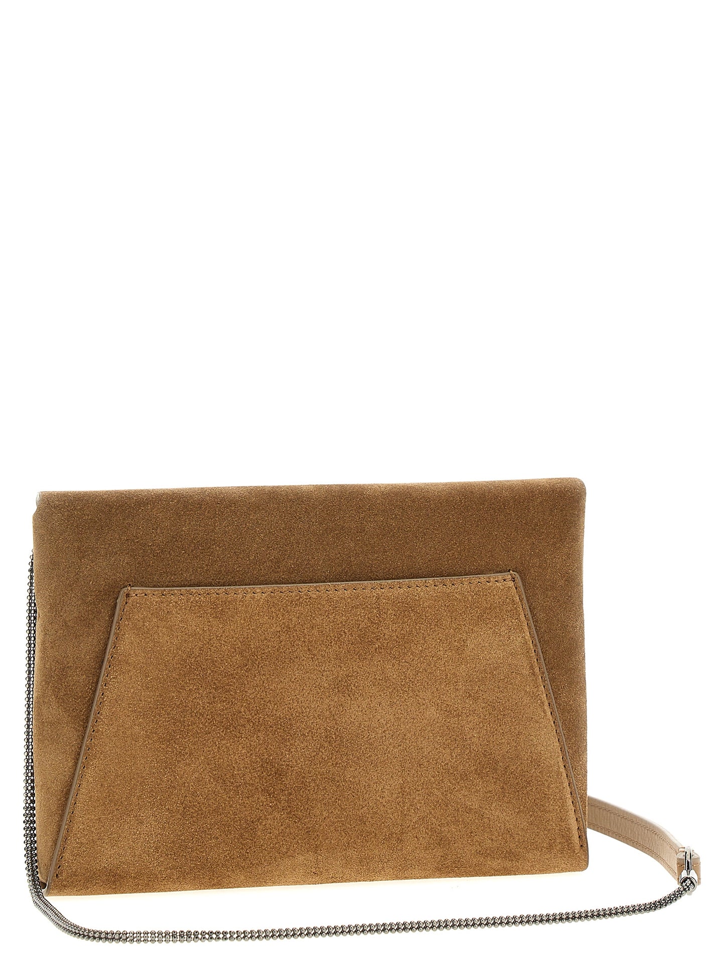 Brunello Cucinelli Brown Calfskin Clutch Bag Curated Luxury Accessories by Orvyn