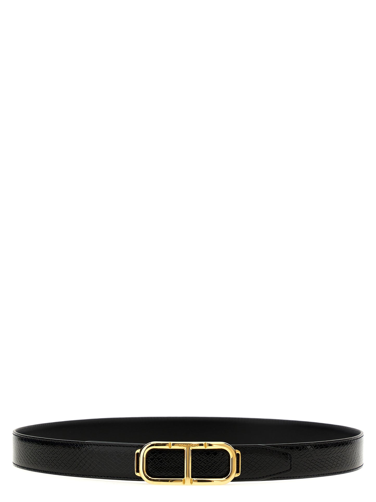 Tom Ford Black Leather Regular Belt Curated Luxury Accessories by Orvyn