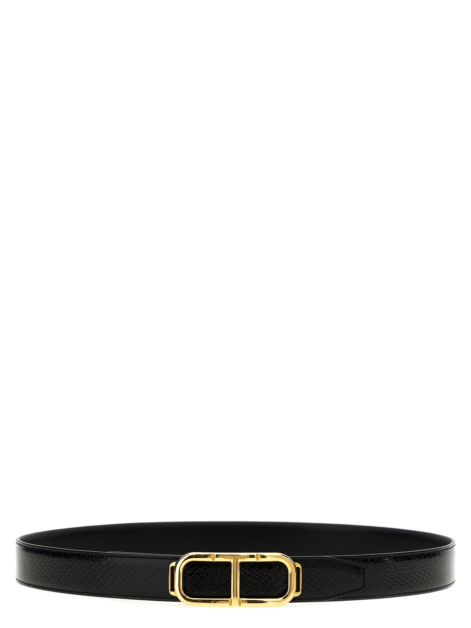 Tom Ford Black Leather Regular Belt Curated Luxury Accessories by Orvyn