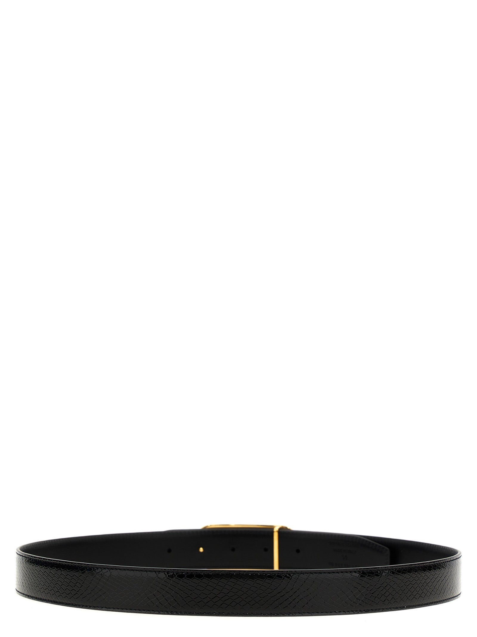 Tom Ford Black Leather Regular Belt Curated Luxury Accessories by Orvyn