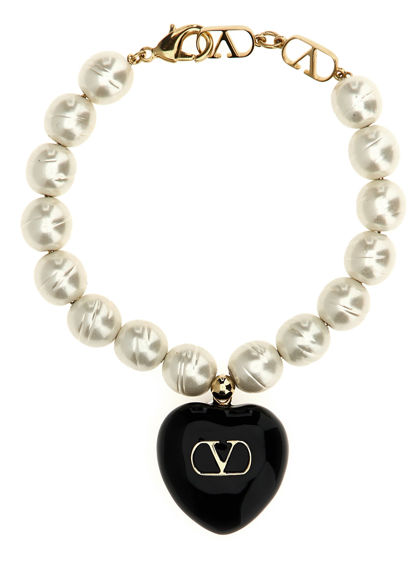 Valentino Garavani Black Brass Bracelet Curated Luxury Accessories by Orvyn