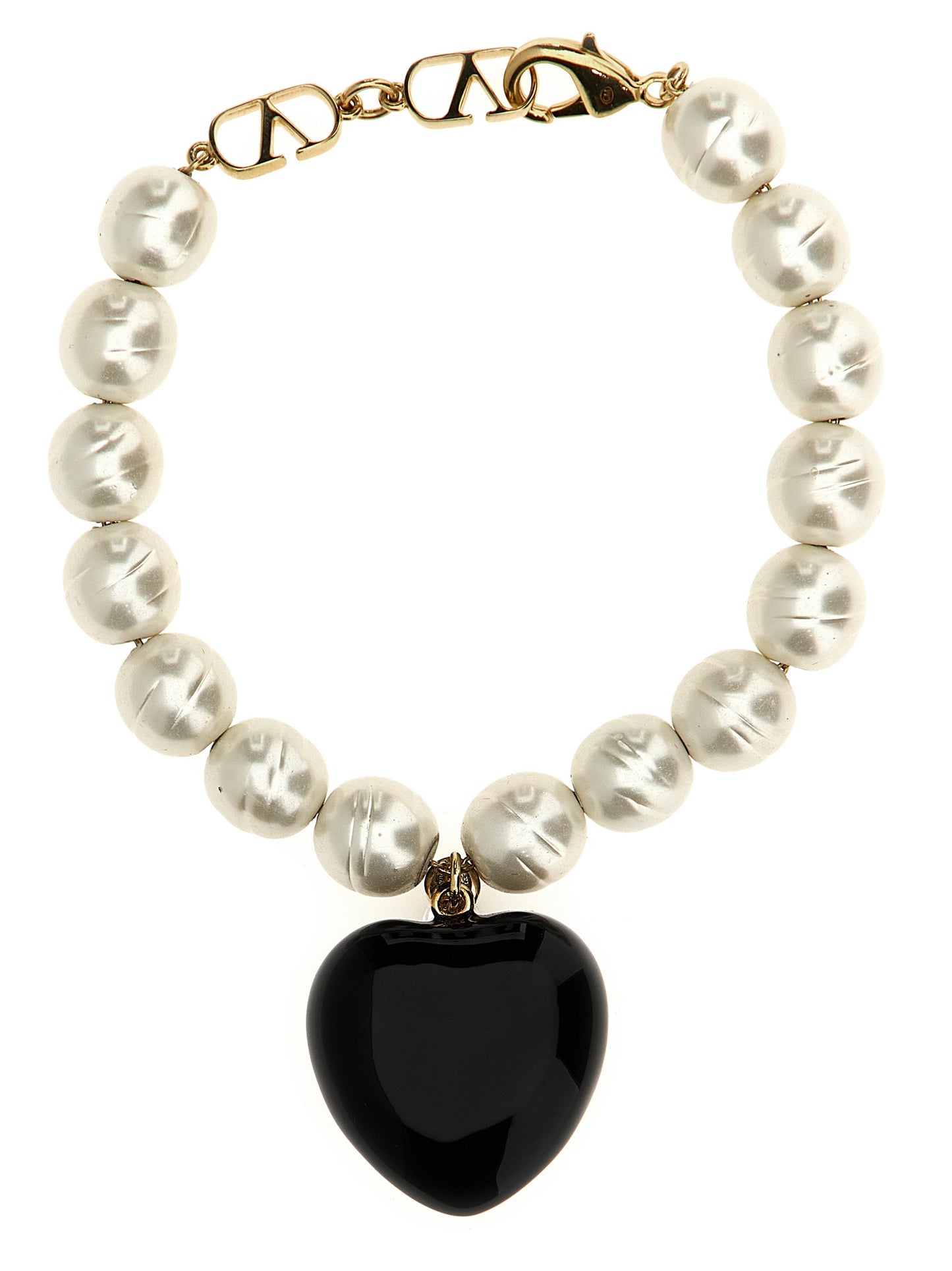 Valentino Garavani Black Brass Bracelet Curated Luxury Accessories by Orvyn
