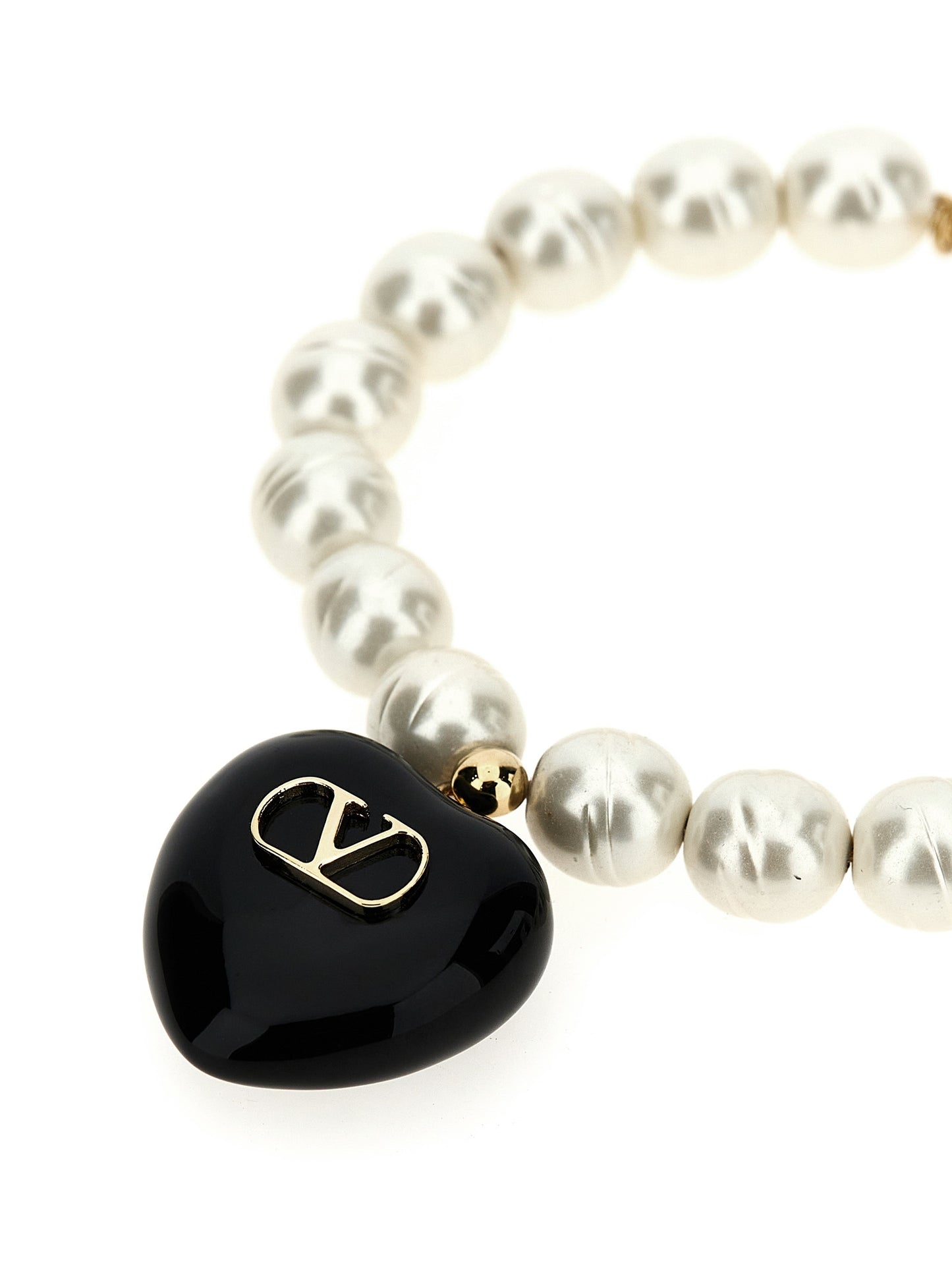 Valentino Garavani Black Brass Bracelet Curated Luxury Accessories by Orvyn