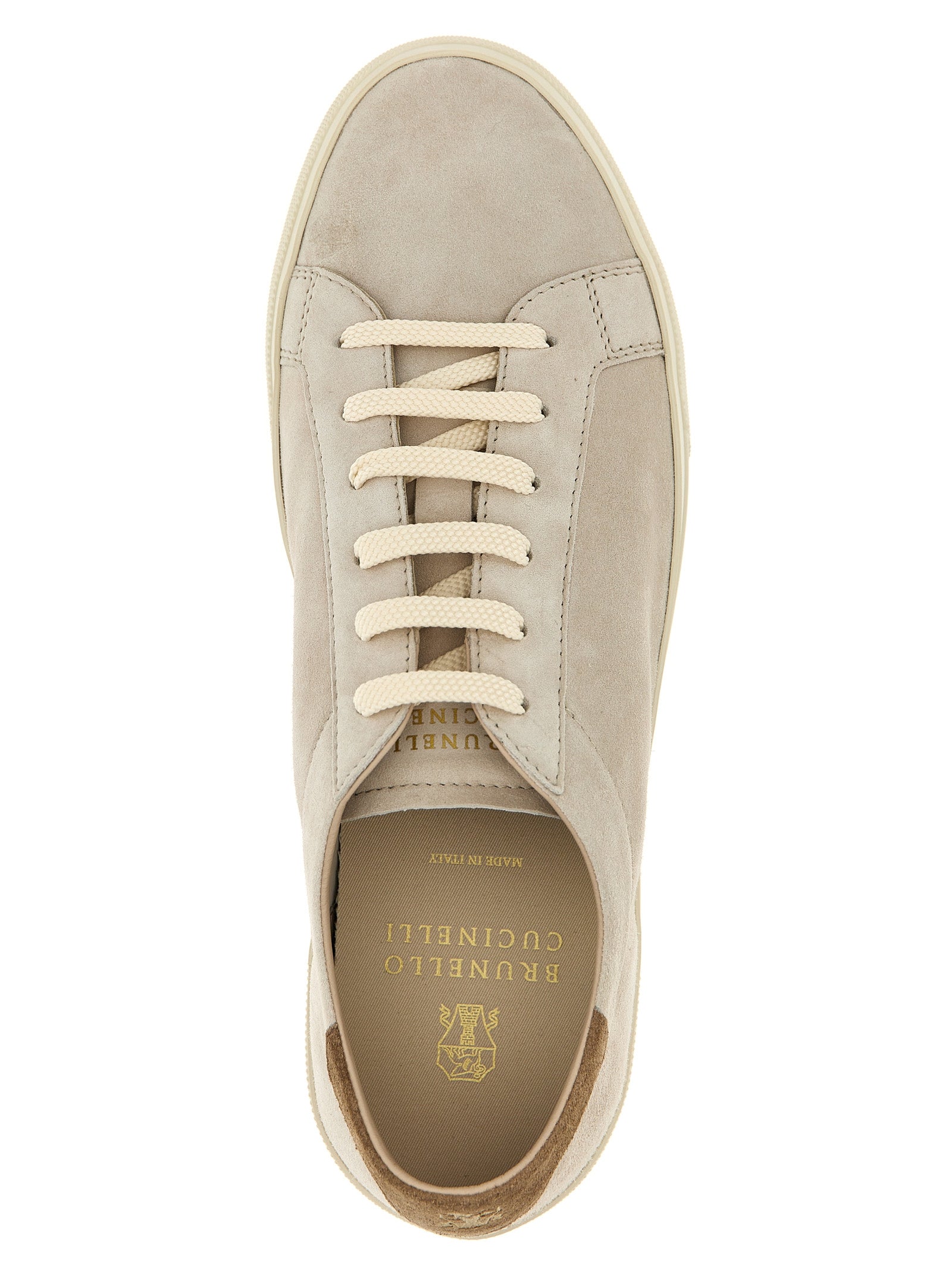 Brunello Cucinelli Beige 'Low Top' Sneakers