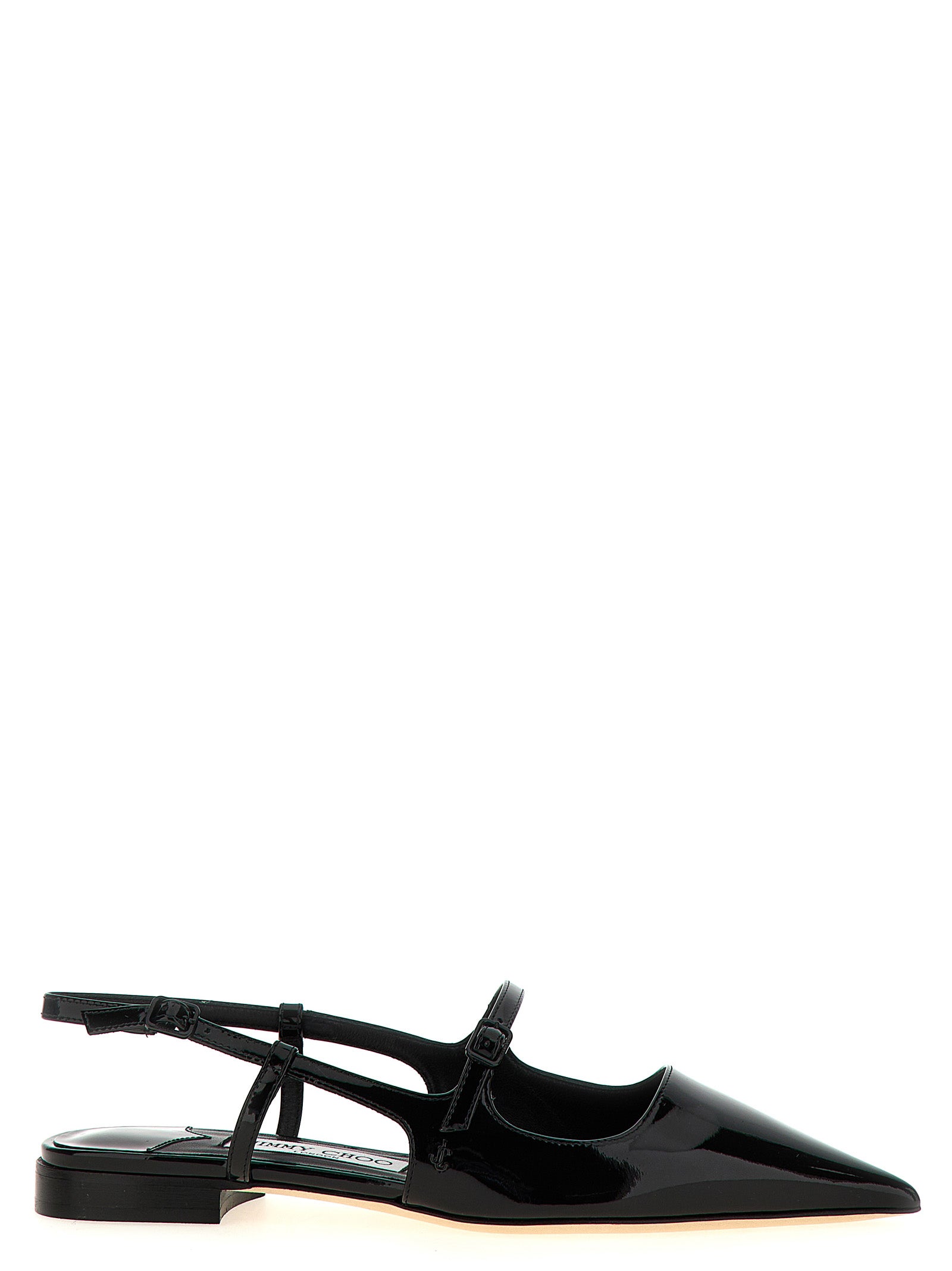 Jimmy Choo Black Calfskin Ballet Flats Curated Luxury Accessories by Orvyn
