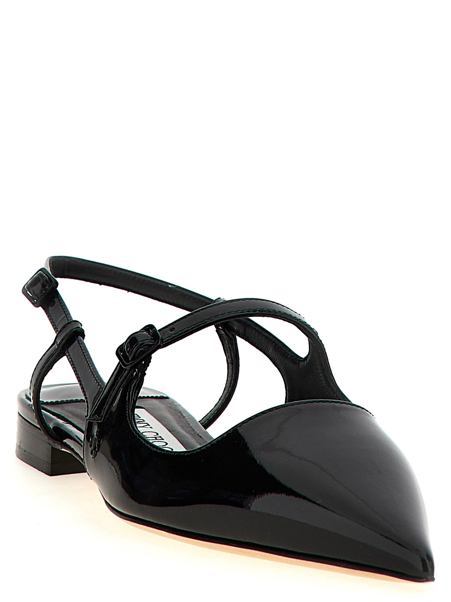 Jimmy Choo Black Calfskin Ballet Flats Curated Luxury Accessories by Orvyn