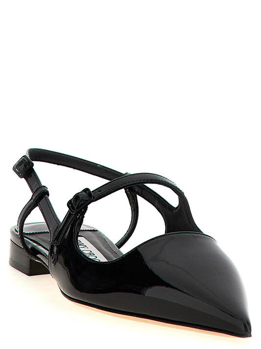 Jimmy Choo Black Calfskin Ballet Flats Curated Luxury Accessories by Orvyn