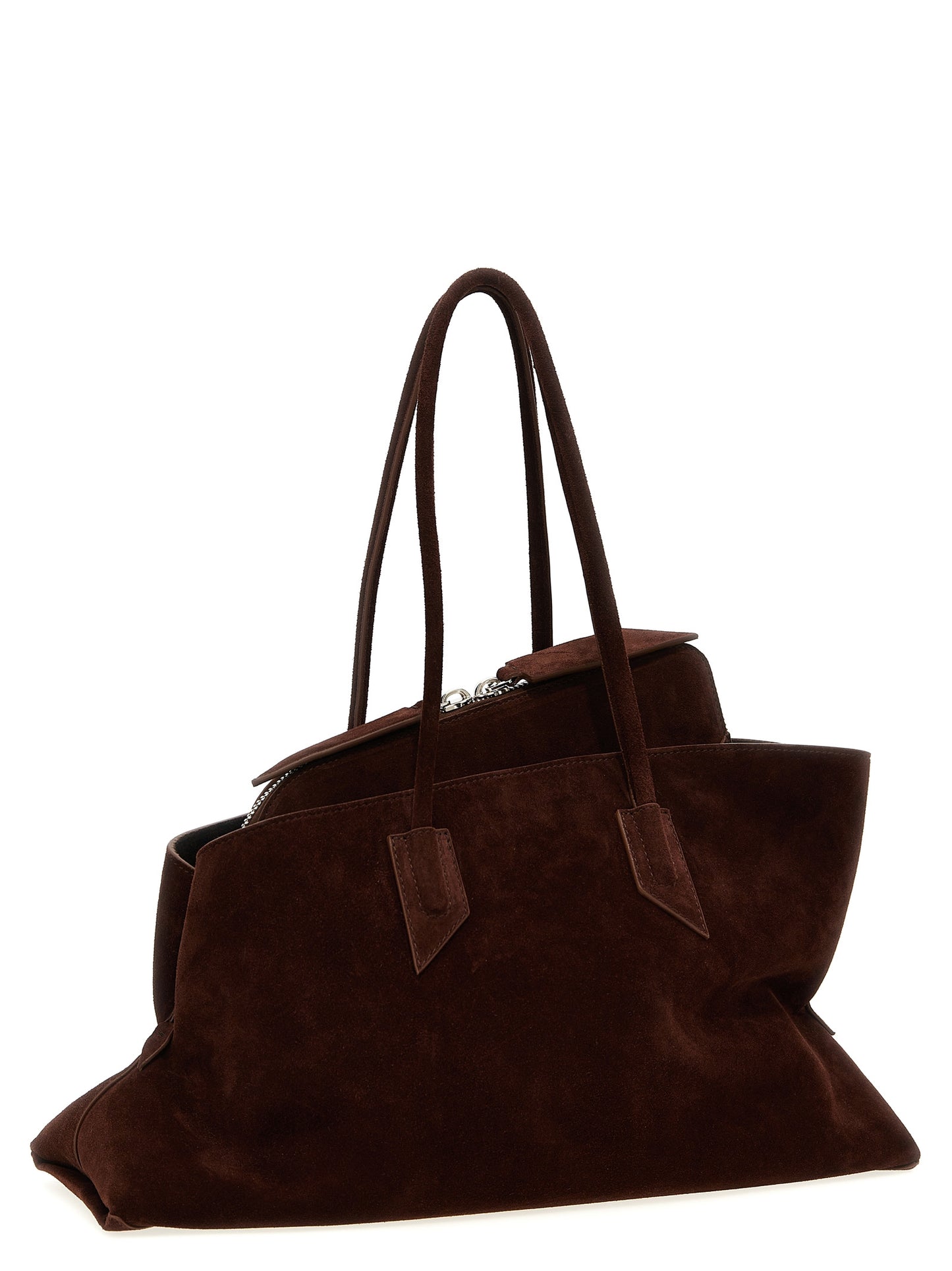 The Attico Brown Calfskin Shoulder Bag Curated Luxury Accessories by Orvyn