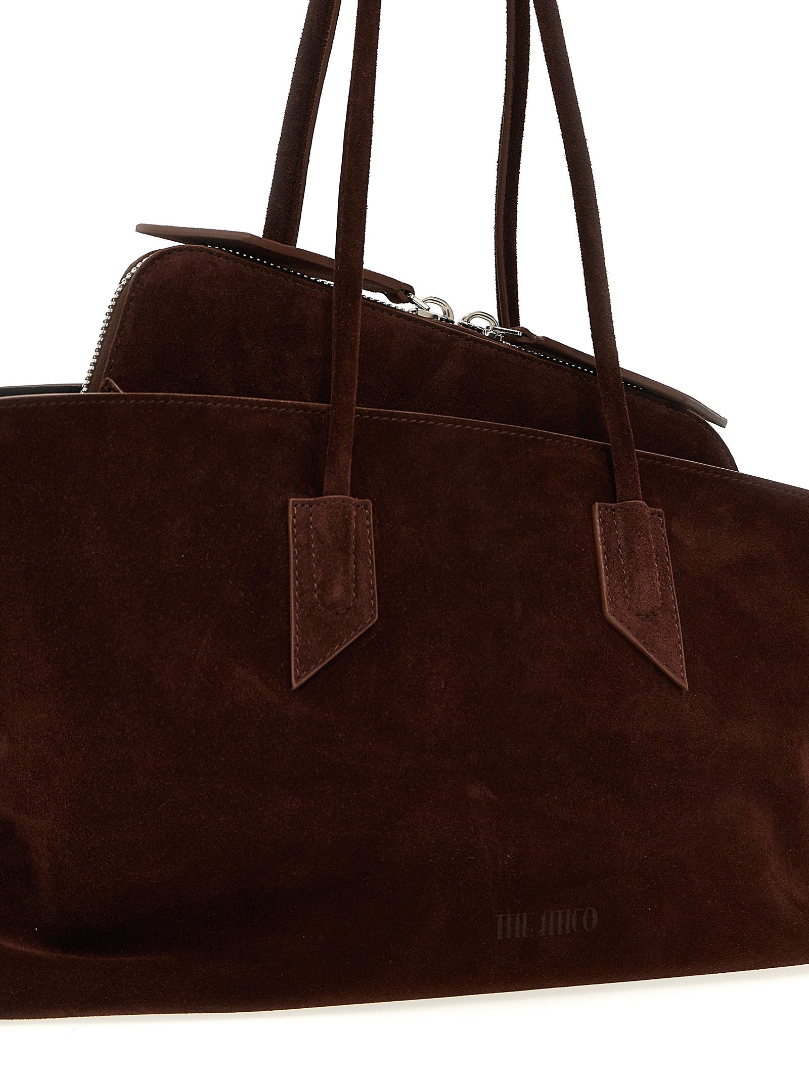 The Attico Brown Calfskin Shoulder Bag Curated Luxury Accessories by Orvyn