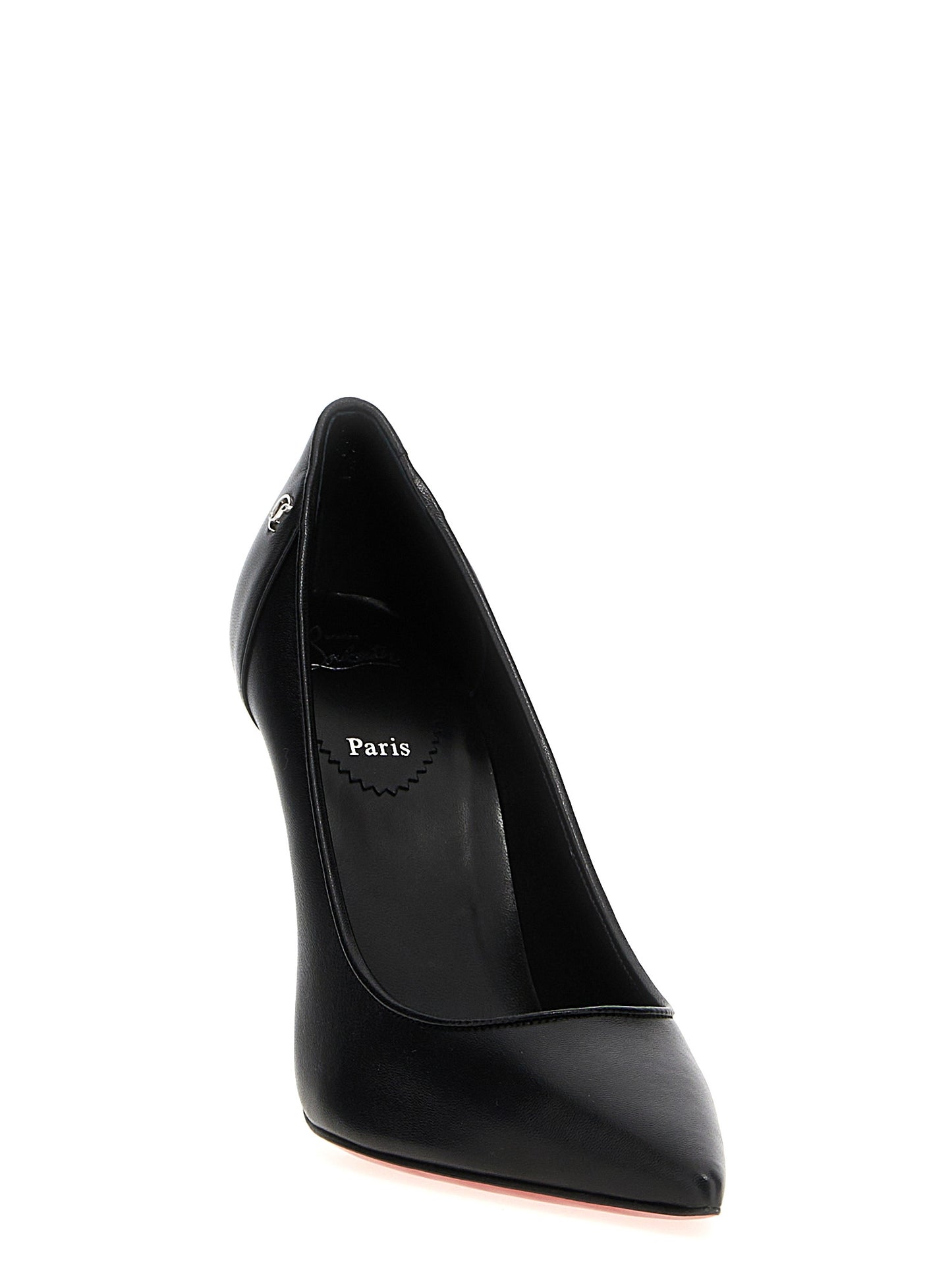Christian Louboutin Black Sporty Kate Napa Leather High Heel Pumps