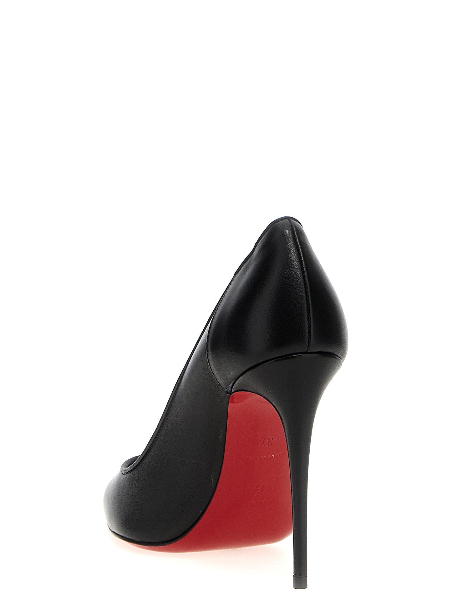 Christian Louboutin Black Sporty Kate Napa Leather High Heel Pumps