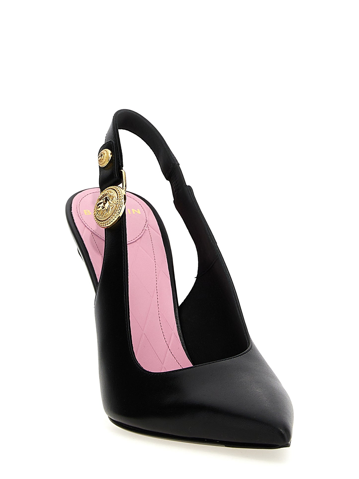 Balmain Black Calfskin High Heel Pumps Curated Luxury Accessories by Orvyn