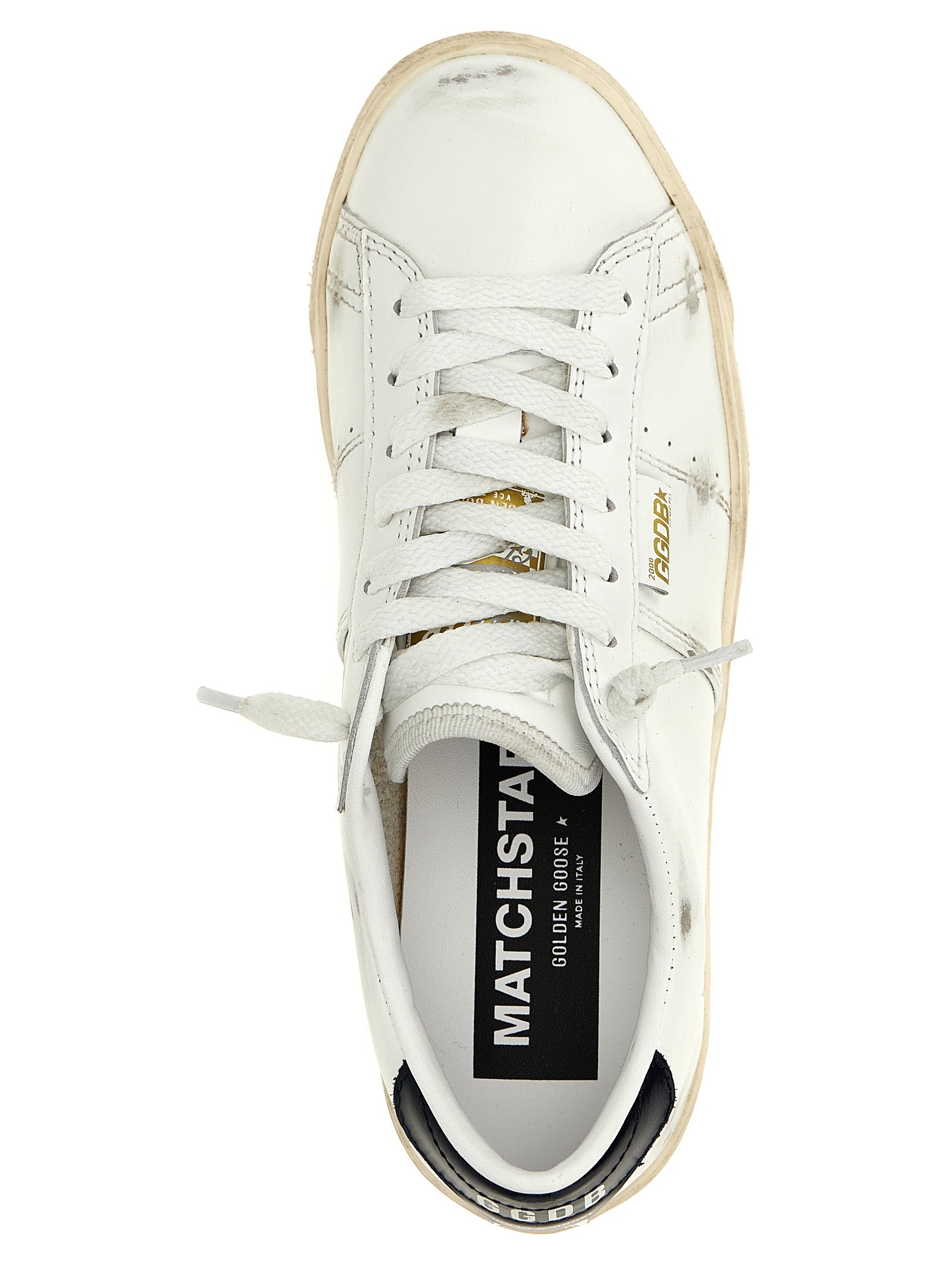 Golden Goose Blue Cowhide Low Top Sneakers Curated Luxury Accessories by Orvyn
