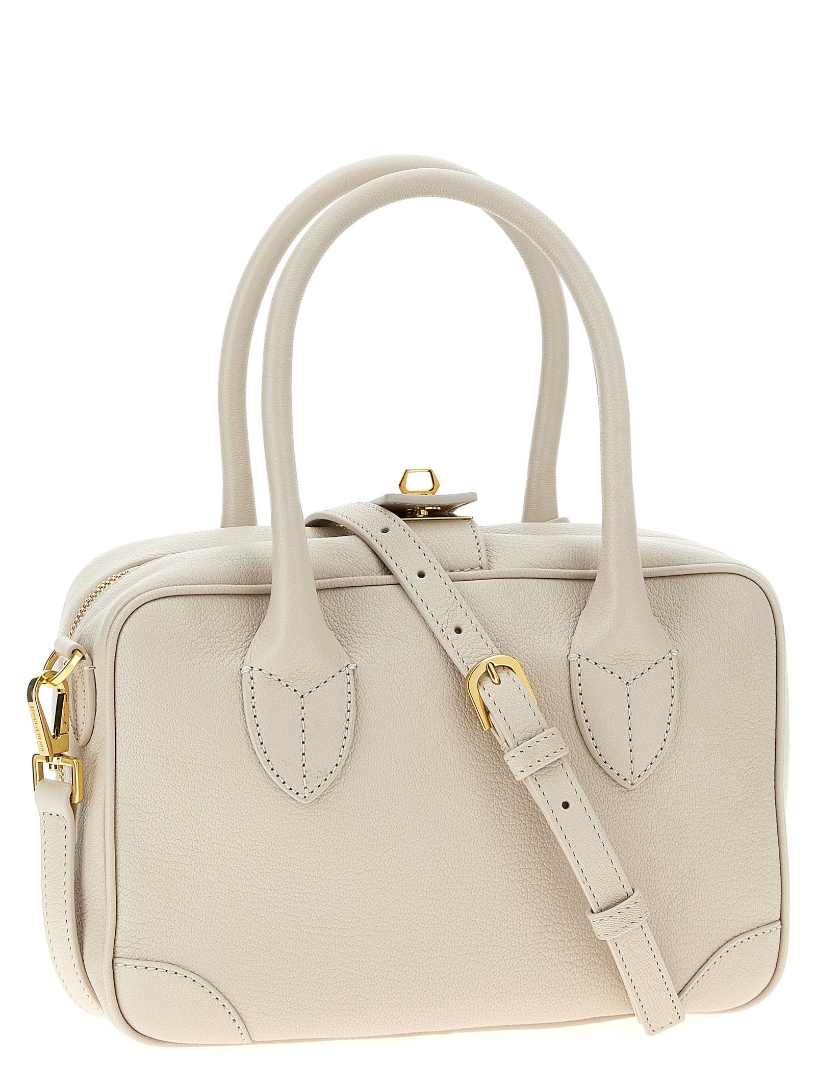 Golden Goose White Goatskin Handbag Curated Luxury Accessories by Orvyn