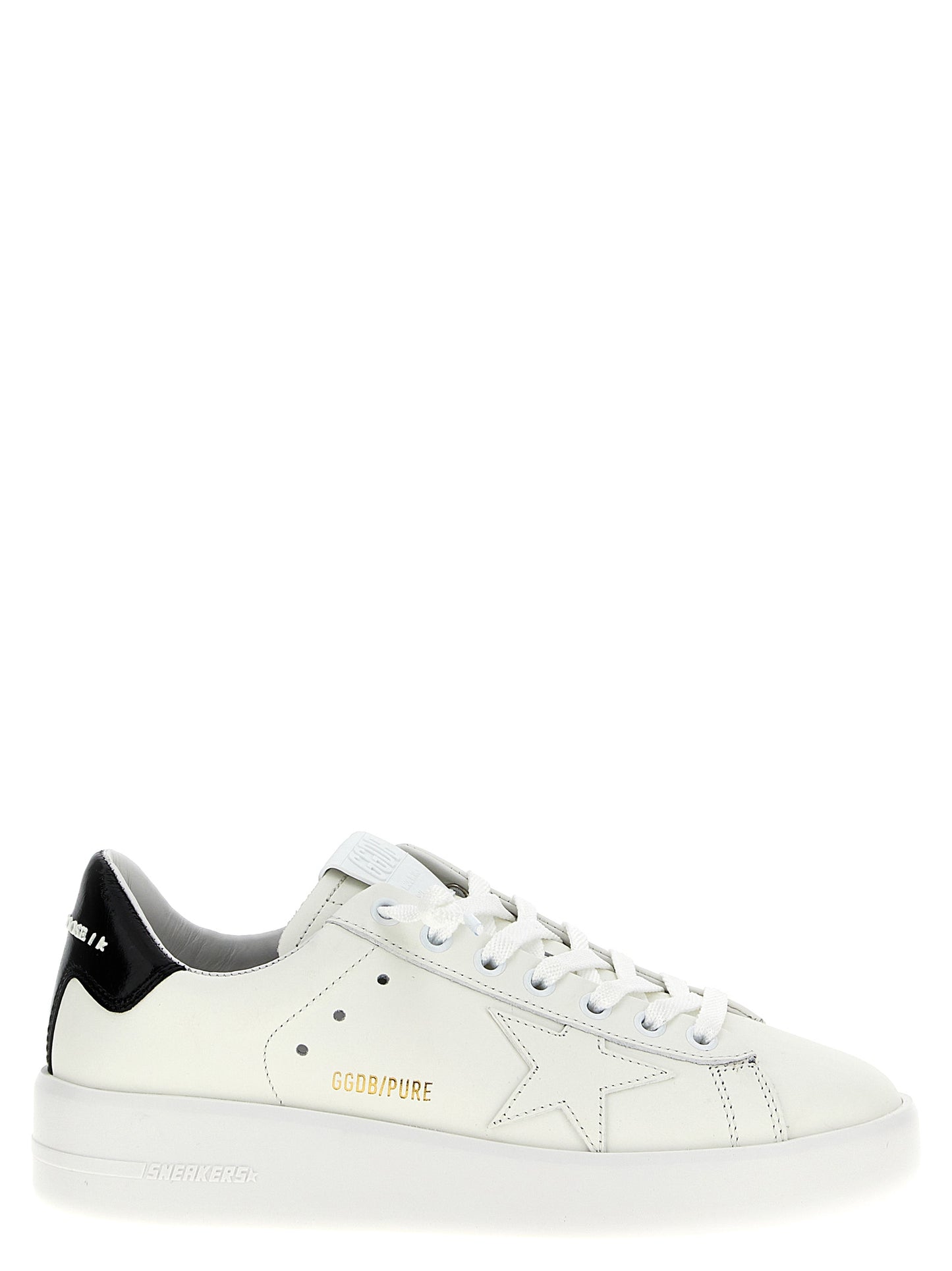 Golden Goose Black Cowhide Low Top Sneakers Curated Luxury Accessories by Orvyn