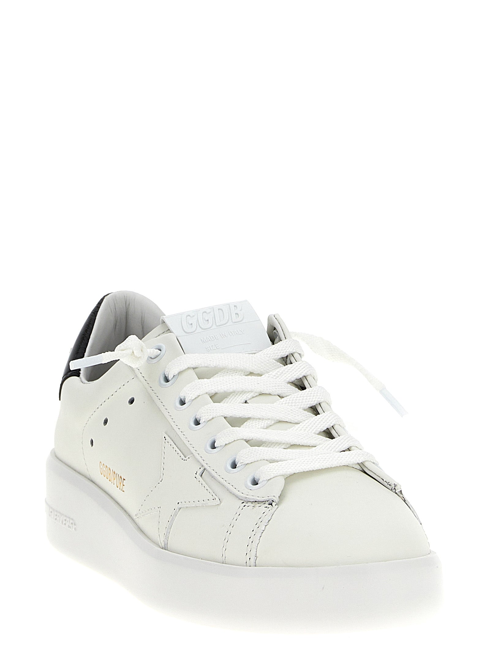 Golden Goose Black Cowhide Low Top Sneakers Curated Luxury Accessories by Orvyn