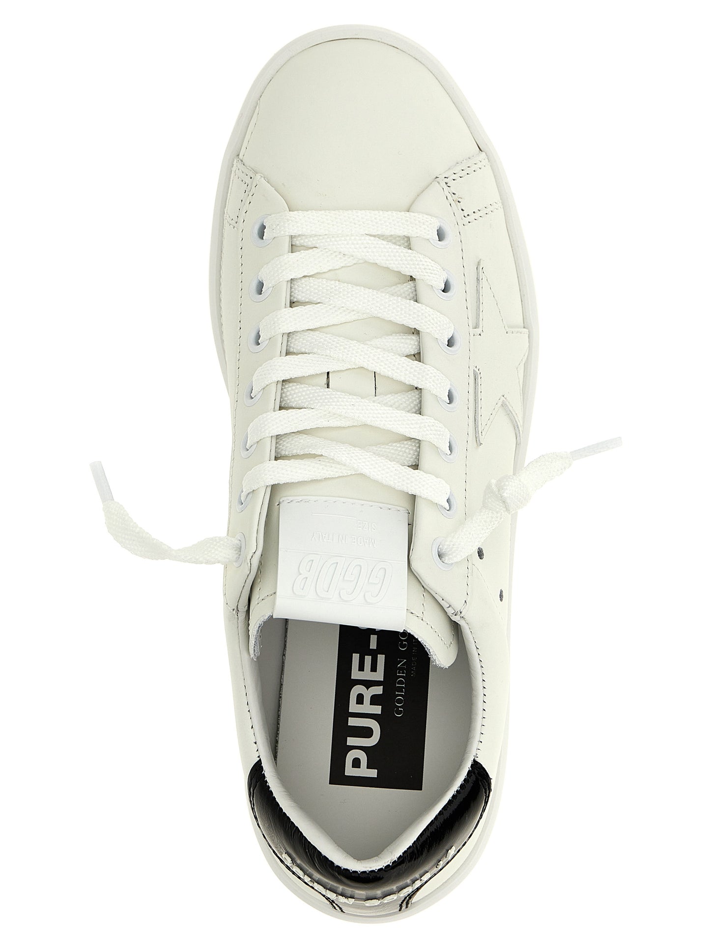 Golden Goose Black Cowhide Low Top Sneakers Curated Luxury Accessories by Orvyn