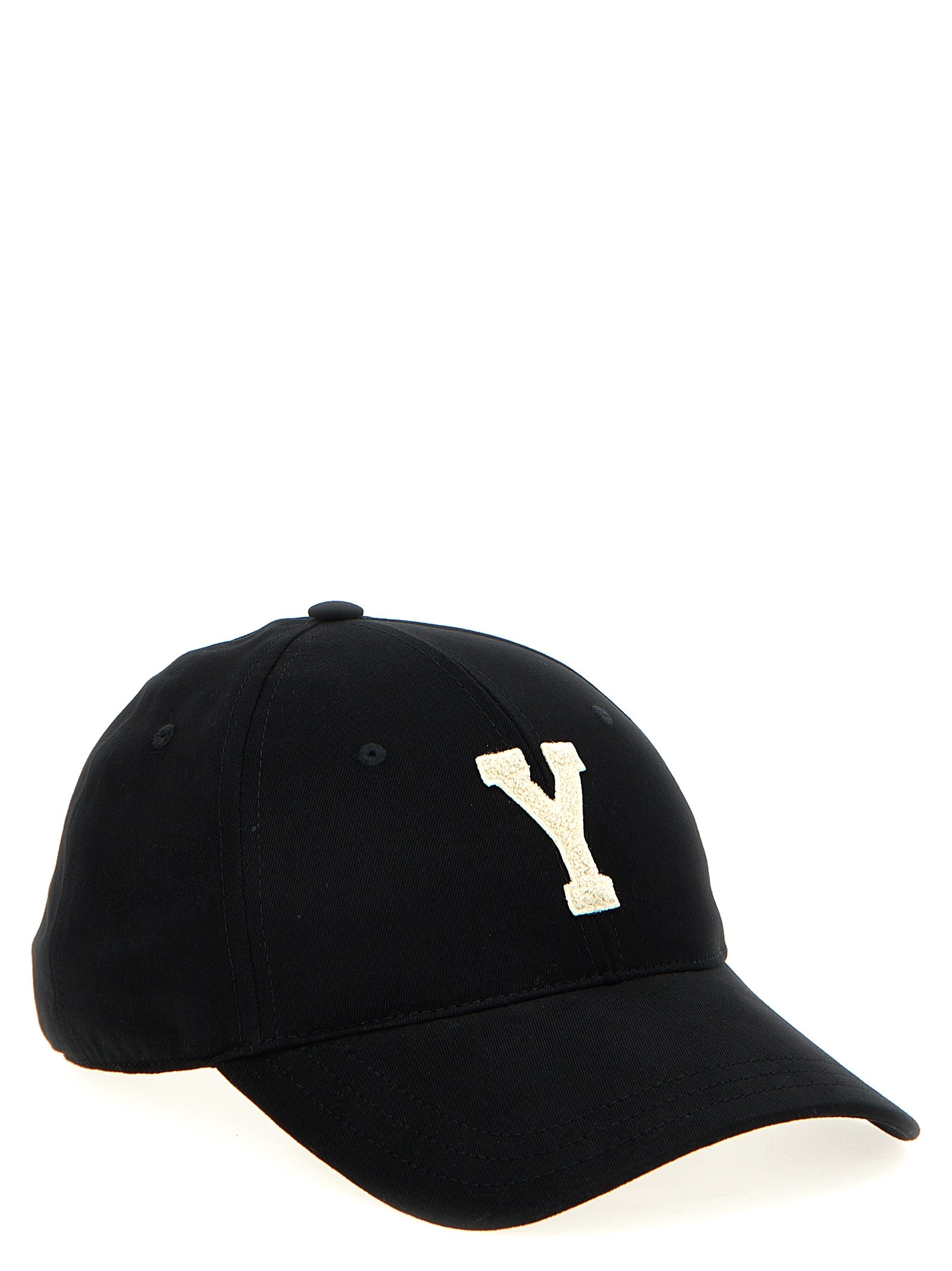Saint Laurent Black Cotton Cap (Baseball Hat) Curated Luxury Accessories by Orvyn