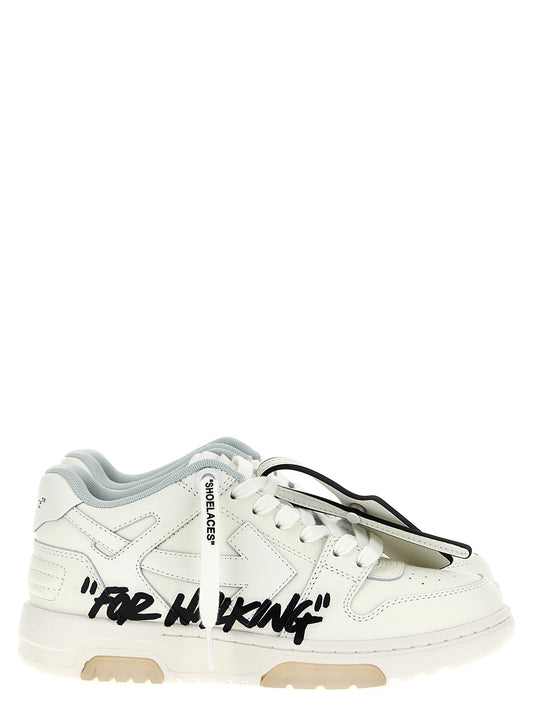 Off-White Bicolor Bovine Leather Low Top Sneakers weiss
