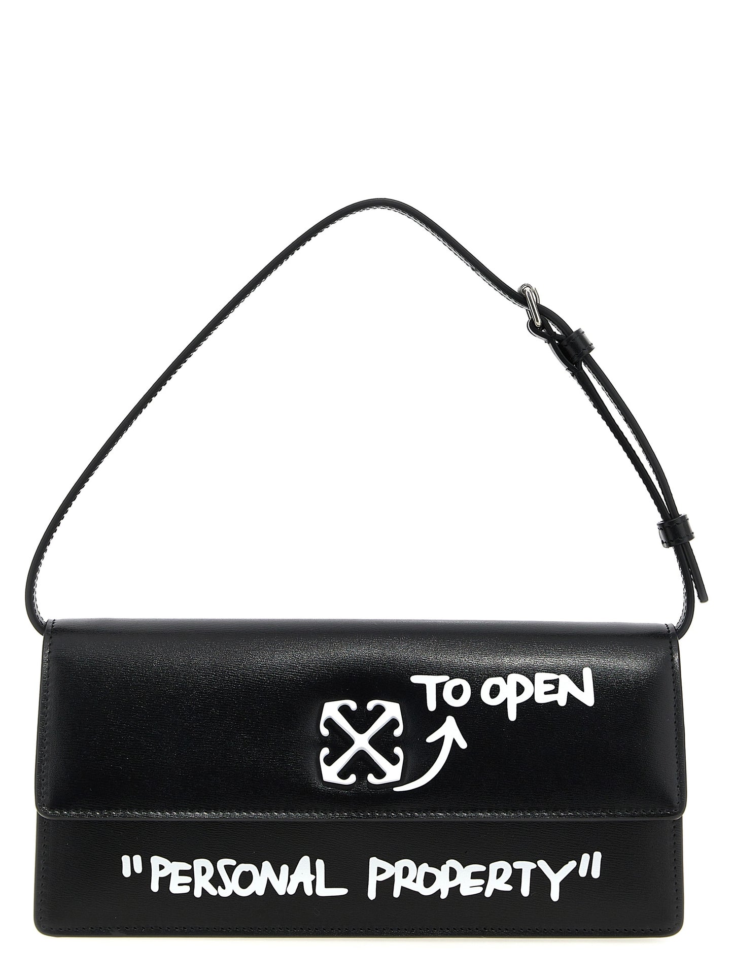 Off-White Bicolor Calfskin Shoulder Bag Curated Luxury Accessories by Orvyn