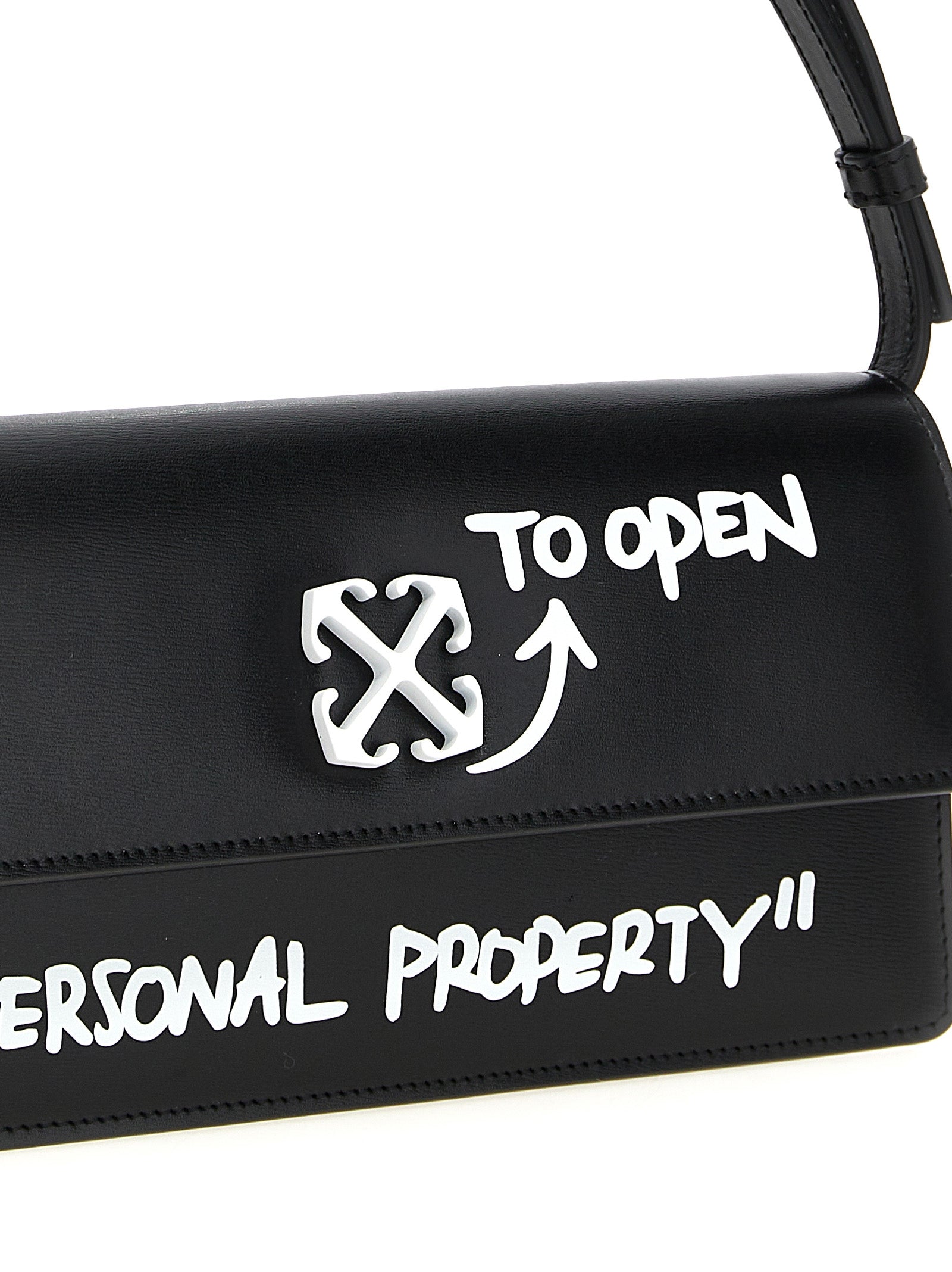 Off-White Bicolor Calfskin Shoulder Bag Curated Luxury Accessories by Orvyn