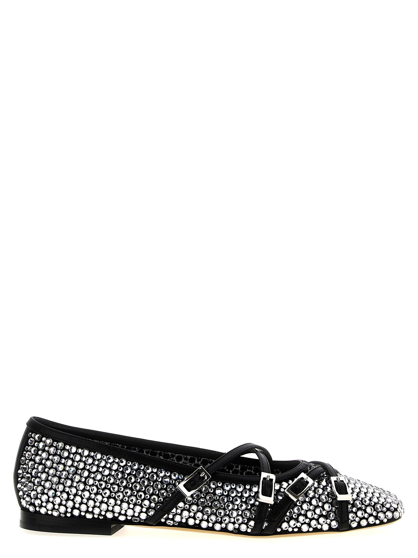 MACH & MACH Black Polyamide Ballet Flats Curated Luxury Accessories by Orvyn