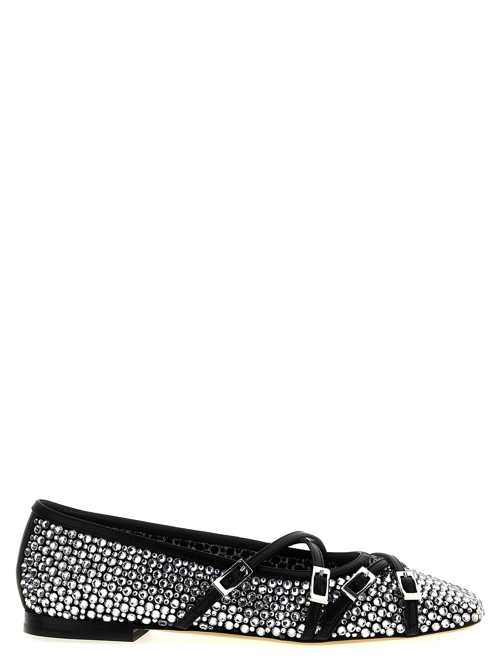 MACH & MACH Black Polyamide Ballet Flats Curated Luxury Accessories by Orvyn