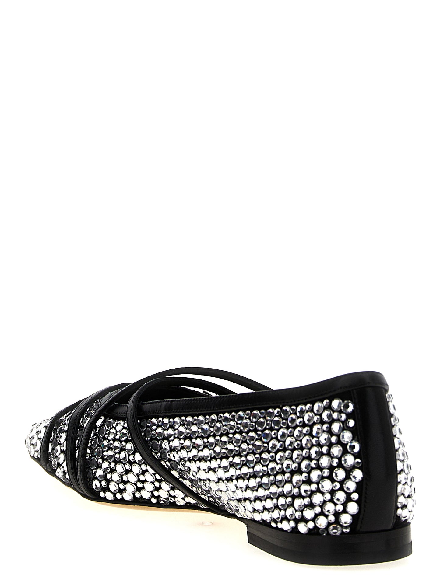 MACH & MACH Black Polyamide Ballet Flats Curated Luxury Accessories by Orvyn
