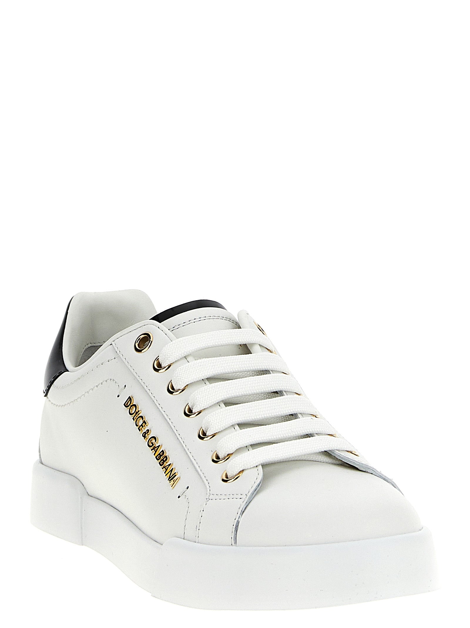 Dolce & Gabbana Bicolor Calfskin Low Top Sneakers Curated Luxury Accessories by Orvyn