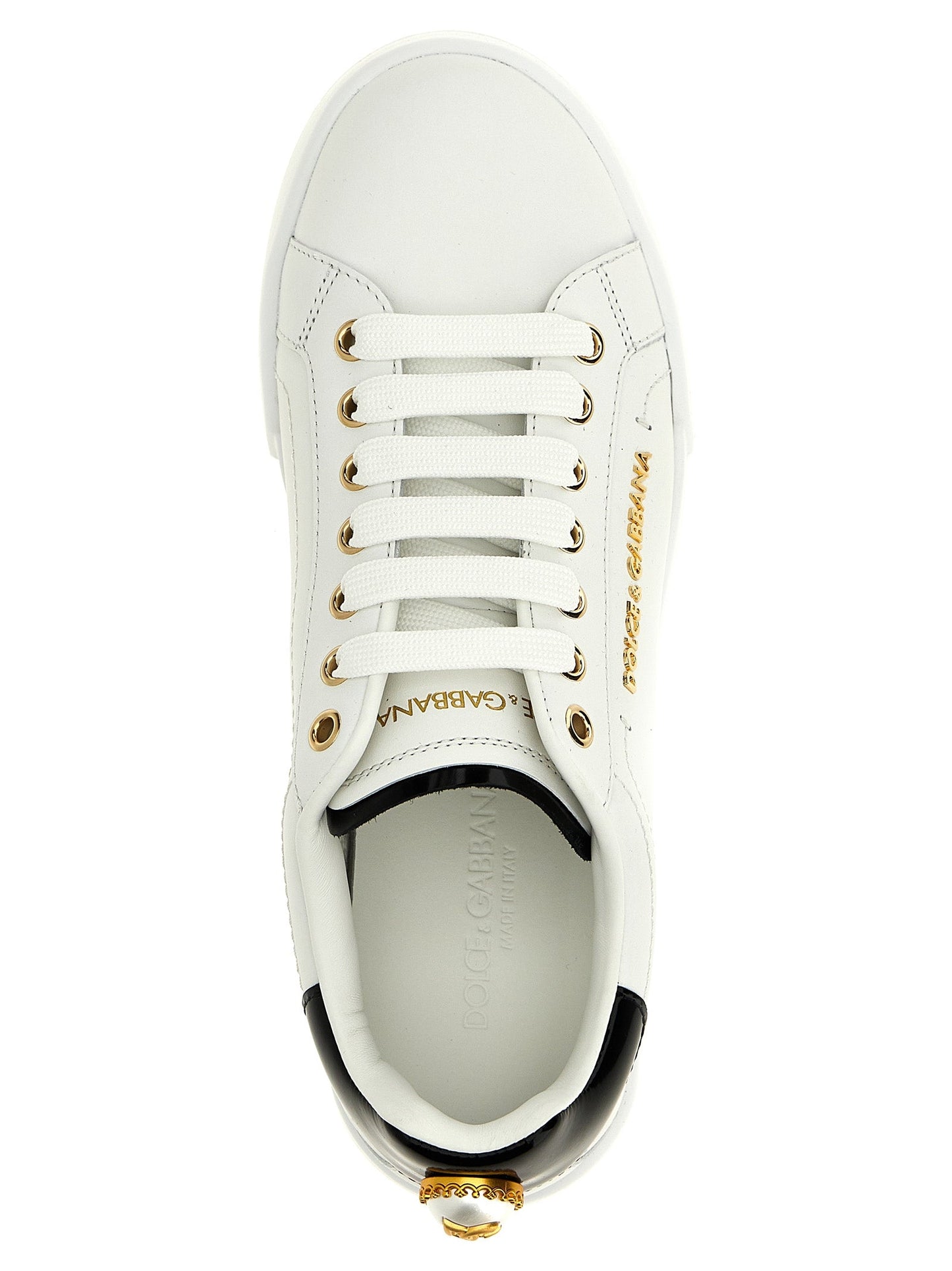 Dolce & Gabbana Bicolor Calfskin Low Top Sneakers Curated Luxury Accessories by Orvyn
