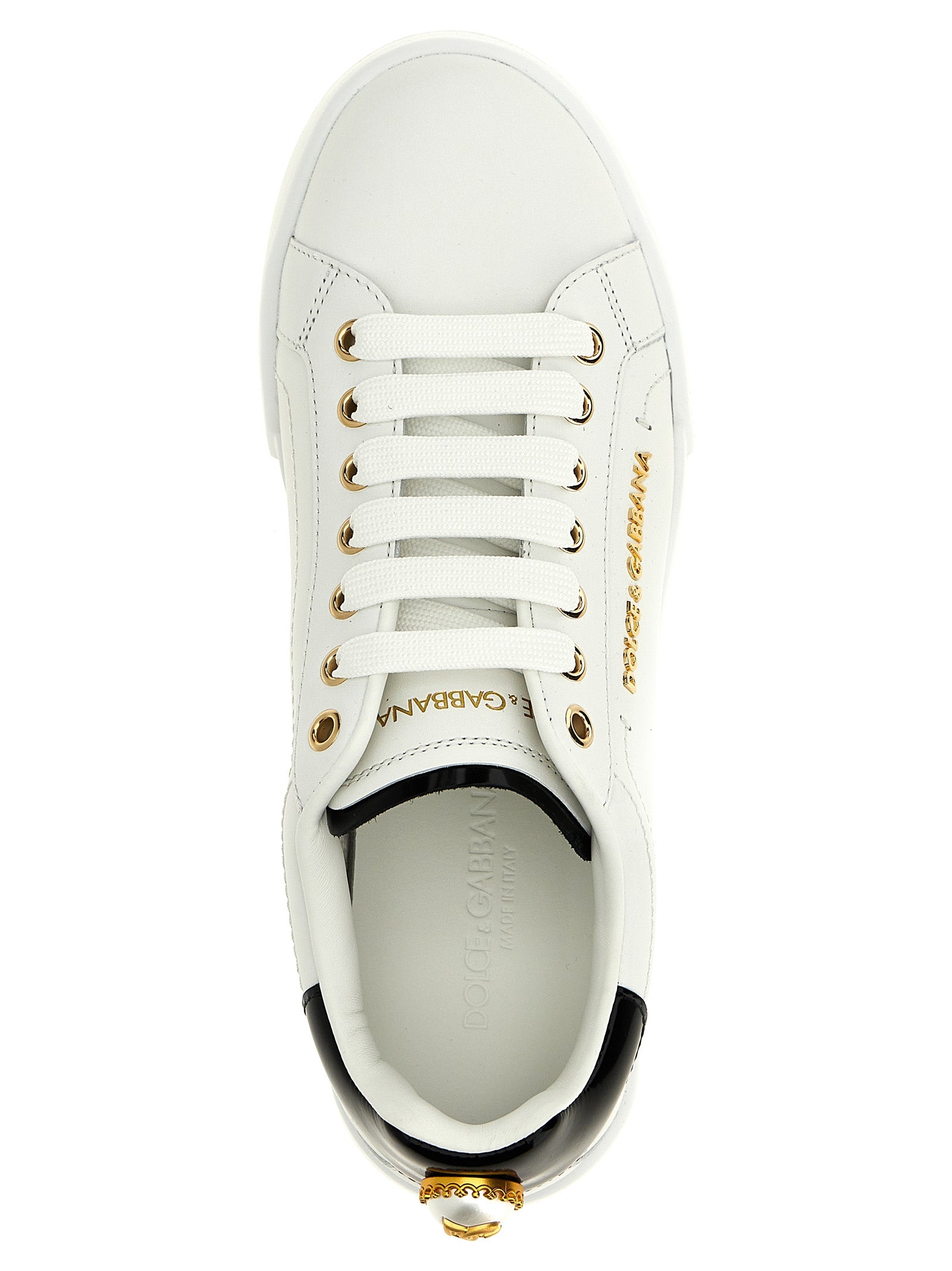 Dolce & Gabbana Bicolor Calfskin Low Top Sneakers Curated Luxury Accessories by Orvyn
