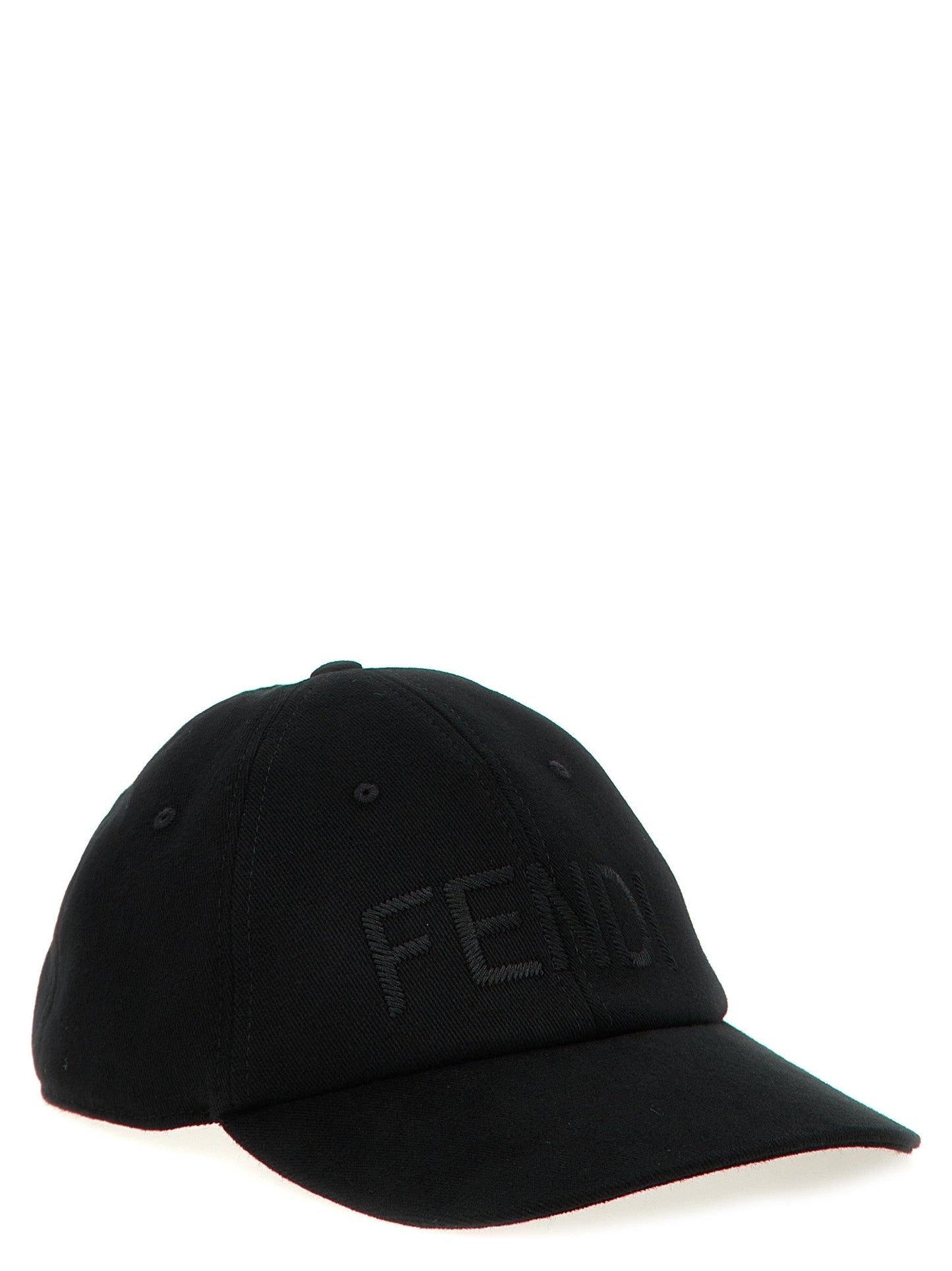 Fendi Black Cotton Cap (Baseball Hat) Curated Luxury Accessories by Orvyn