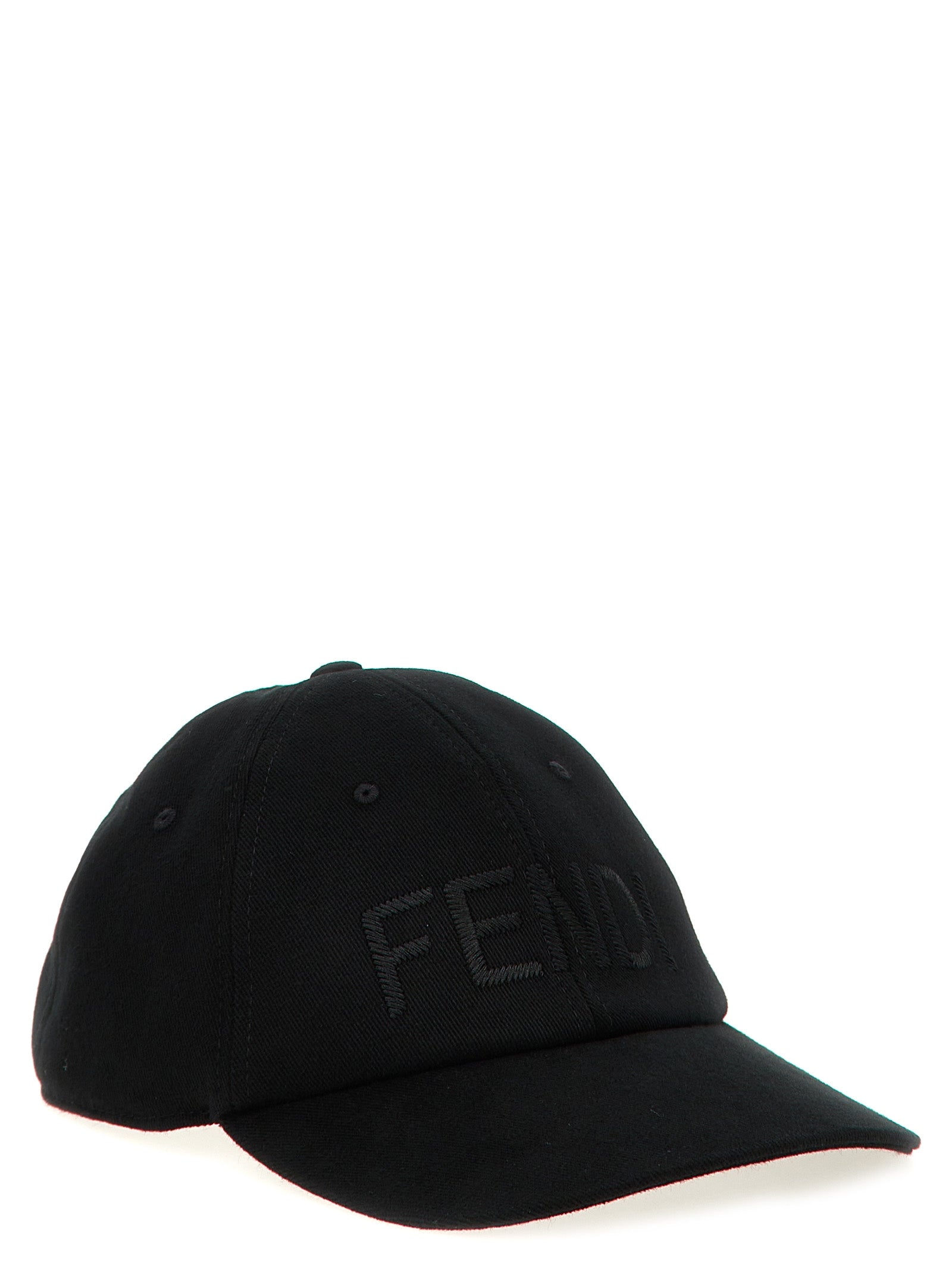 Fendi Black Cotton Cap (Baseball Hat) Curated Luxury Accessories by Orvyn
