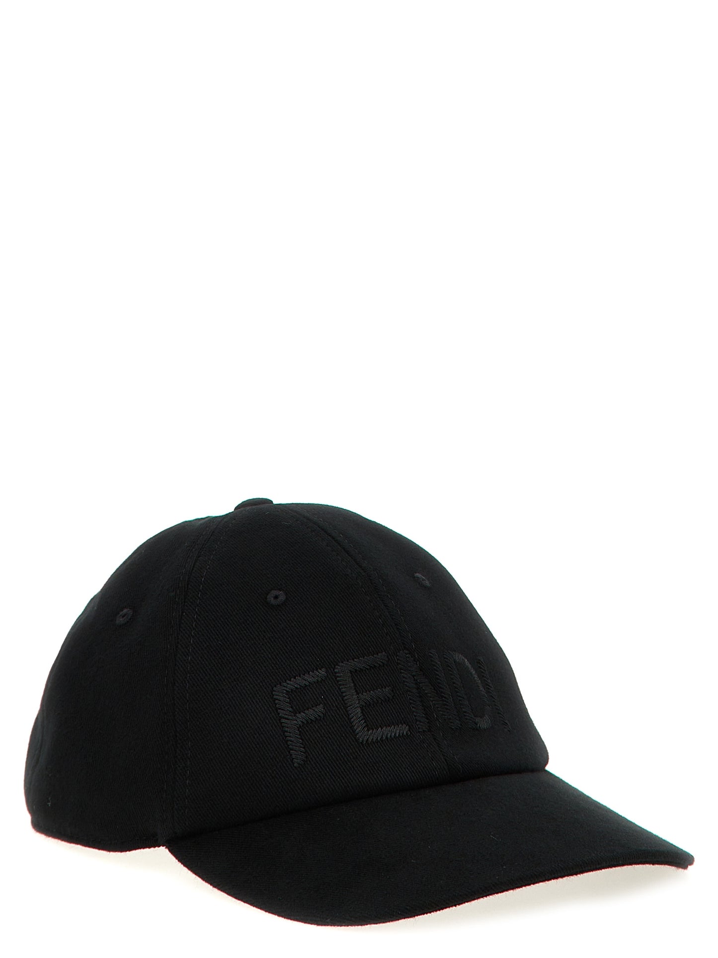 Fendi Black Cotton Cap (Baseball Hat) Curated Luxury Accessories by Orvyn