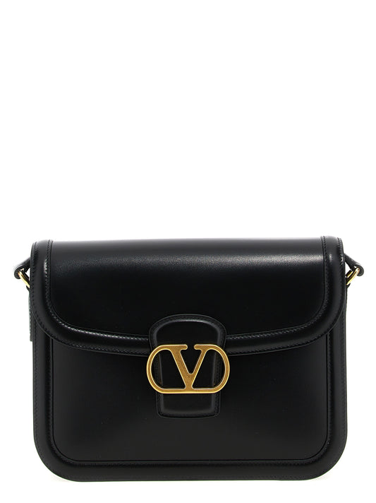 Valentino Garavani Black Calfskin Shoulder Bag Curated Luxury Accessories by Orvyn