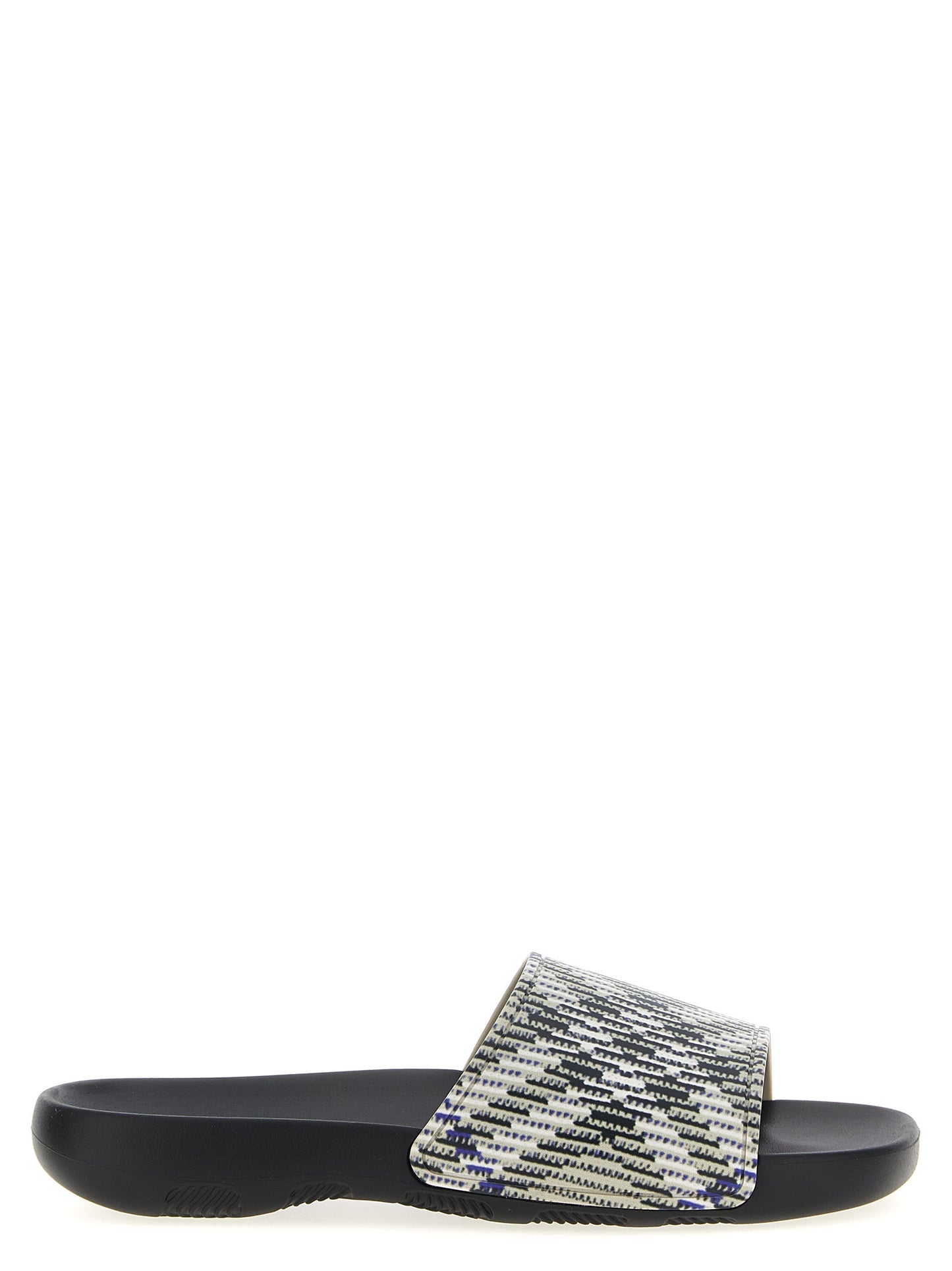 Burberry Multicolor 'Dive Check' Sandals Curated Luxury Accessories by Orvyn
