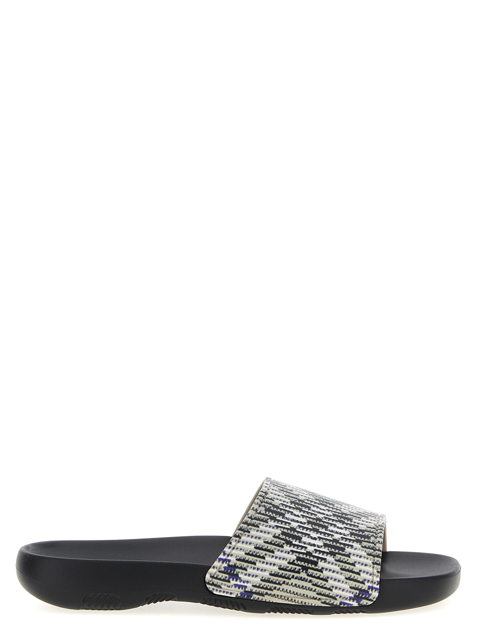 Burberry Multicolor 'Dive Check' Sandals Curated Luxury Accessories by Orvyn